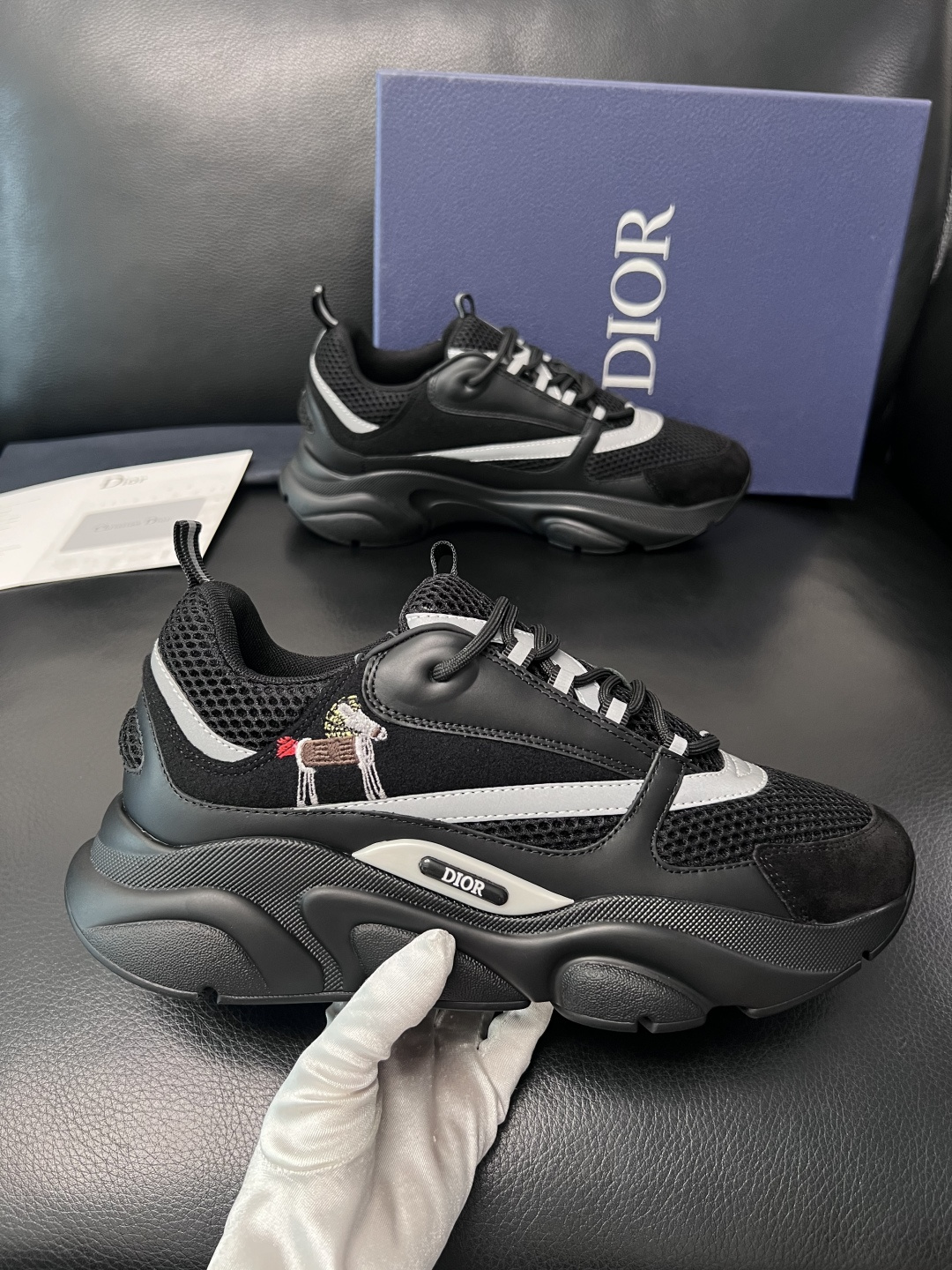 Dior 一比一厚底休閒運動鞋 拼接設計增高舒適款| 12 Dior 一比一厚底休閒運動鞋 拼接設計增高舒適款