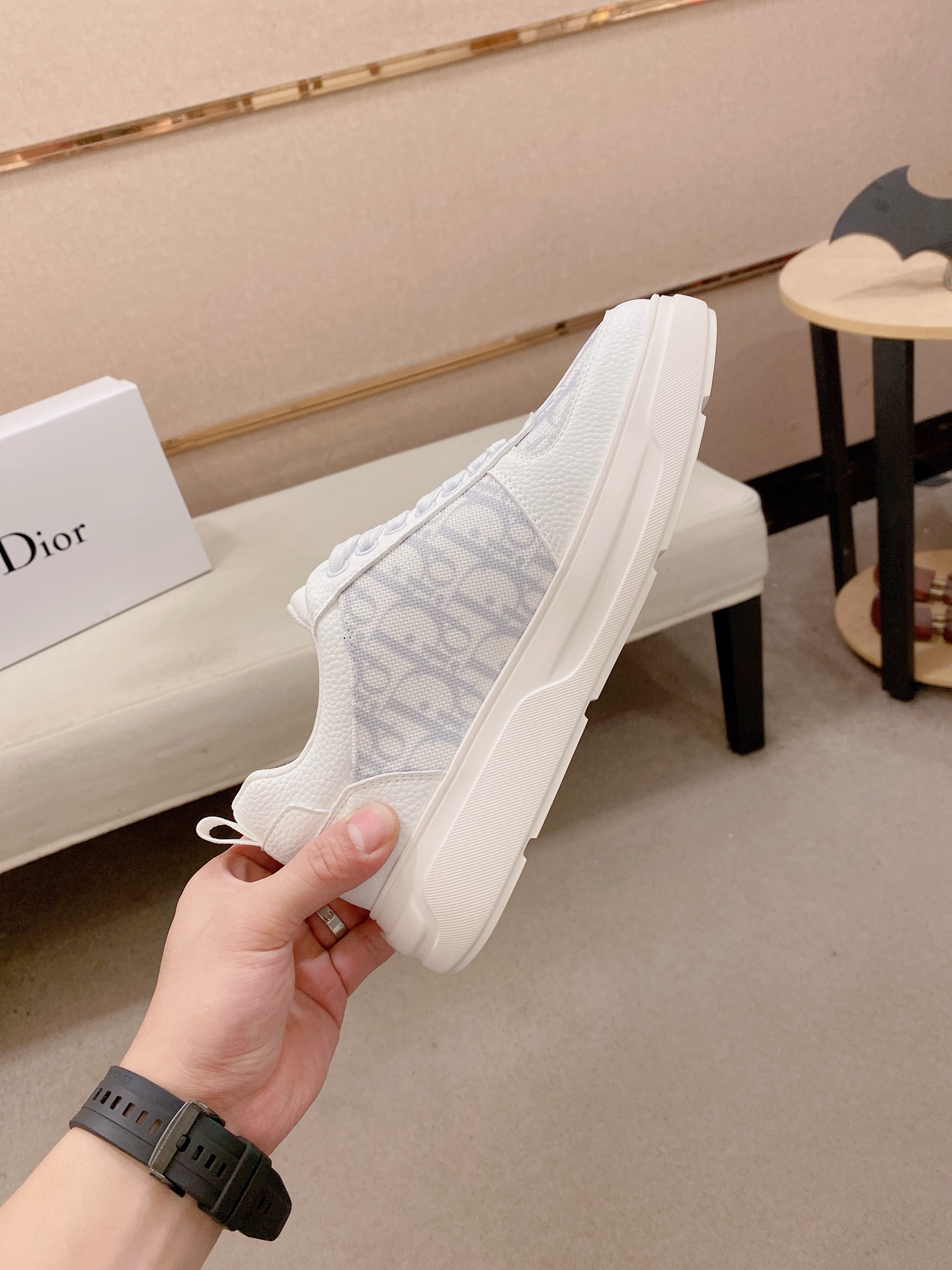 Dior 一比一白色老花休閒運動鞋 簡約百搭輕便款| 11 Dior 一比一白色老花休閒運動鞋 簡約百搭輕便款