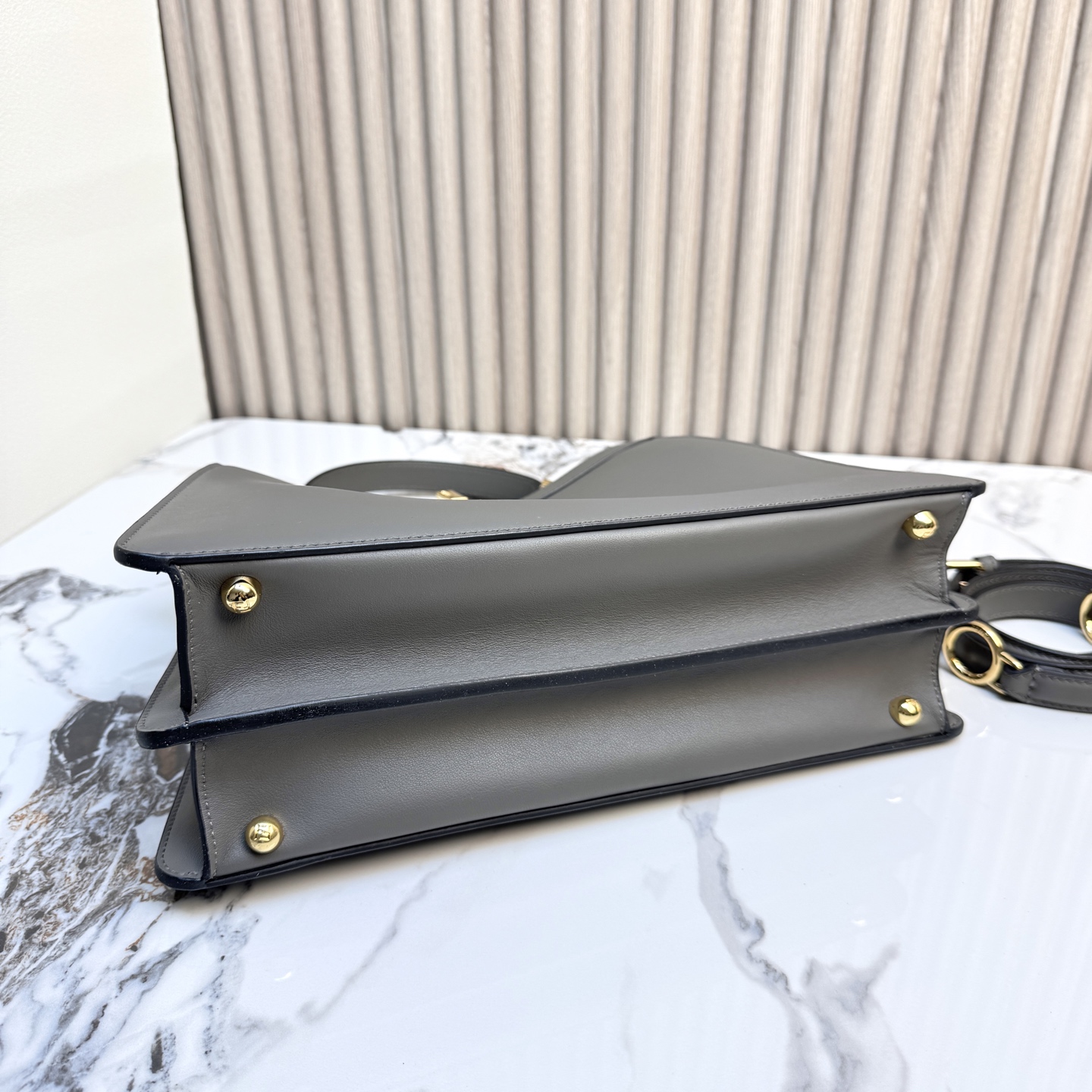 FENDI 一比一 Peekaboo 手提包 灰色拼接斜背款| 8 FENDI 一比一 Peekaboo 手提包 灰色拼接斜背款