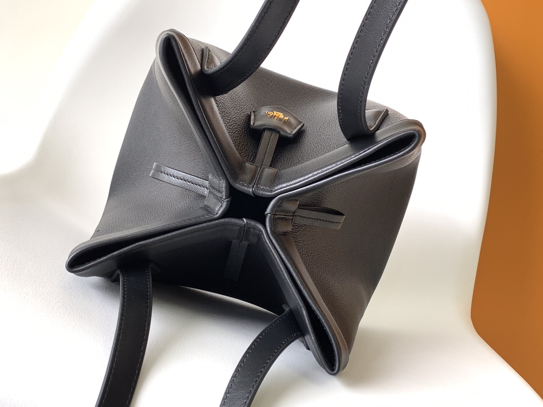Fendi原單 Origami系列黑色牛皮托特包 百搭通勤肩背包| 11 Fendi原單 Origami系列黑色牛皮托特包 百搭通勤肩背包