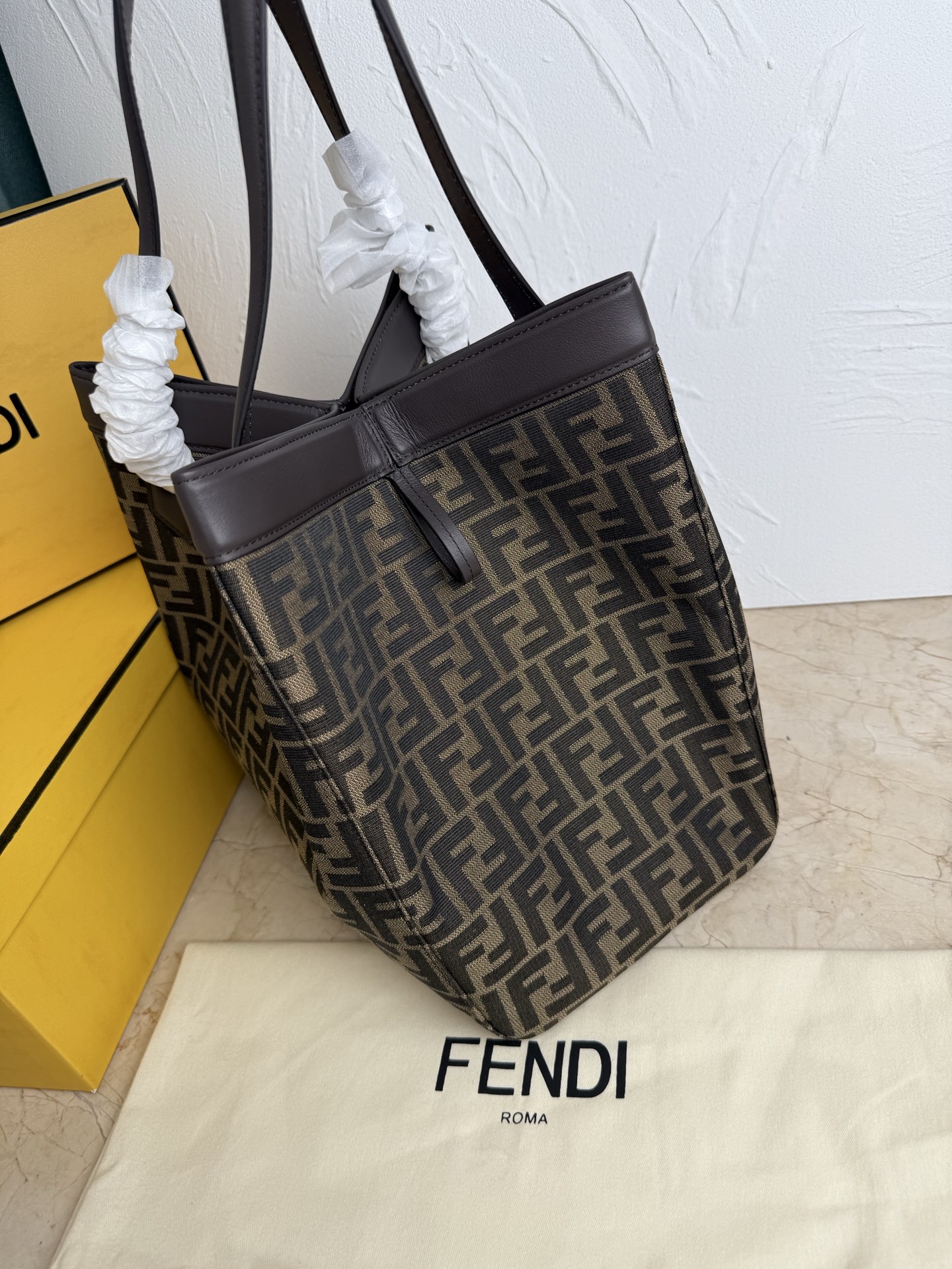 Fendi原單Origami系列托特包 FF老花側背大包| 11 Fendi原單Origami系列托特包 FF老花側背大包
