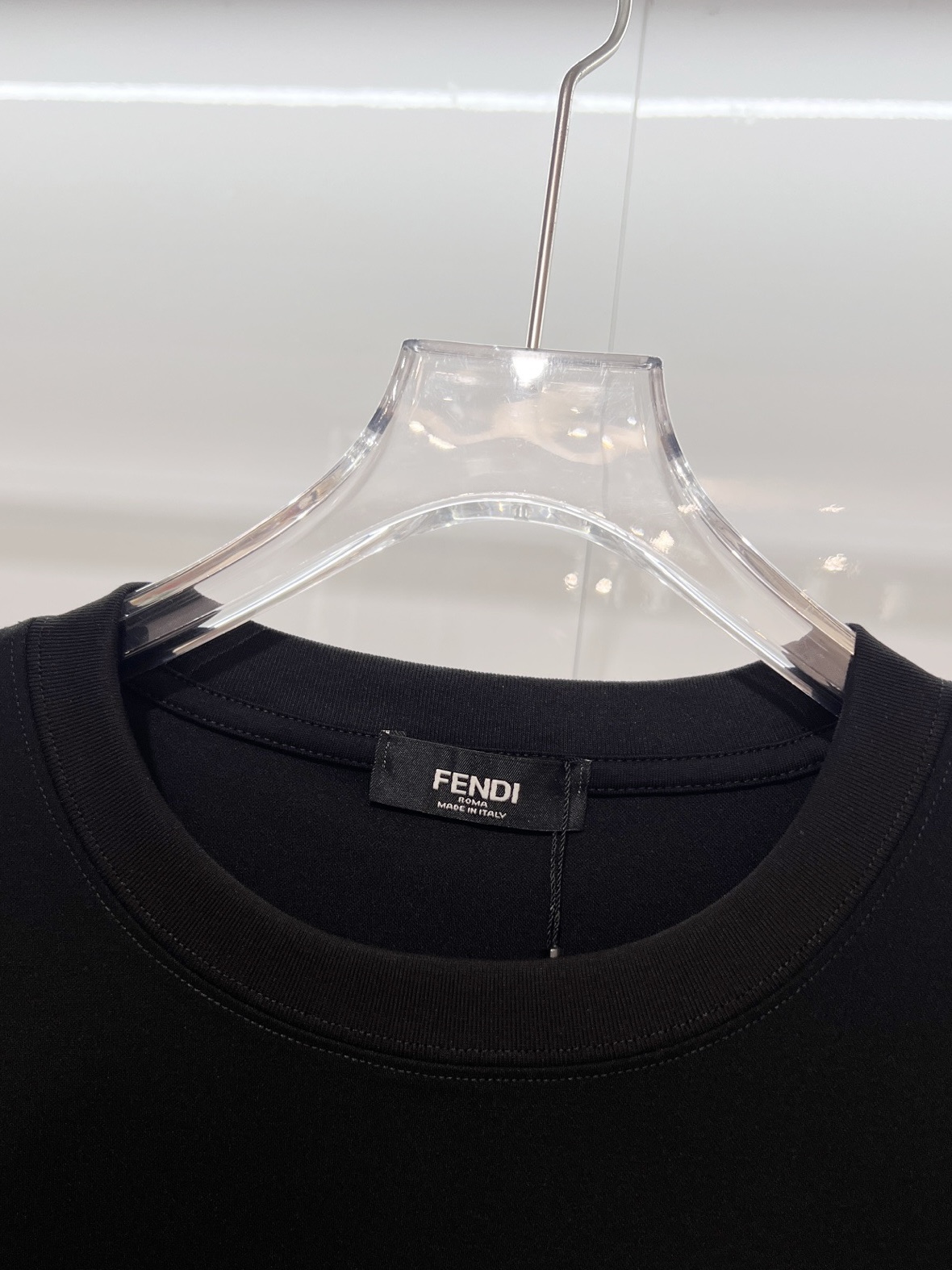 FENDI一比一藍色手繪字母短袖T恤潮牌休閒款| 13 FENDI一比一藍色手繪字母短袖T恤潮牌休閒款