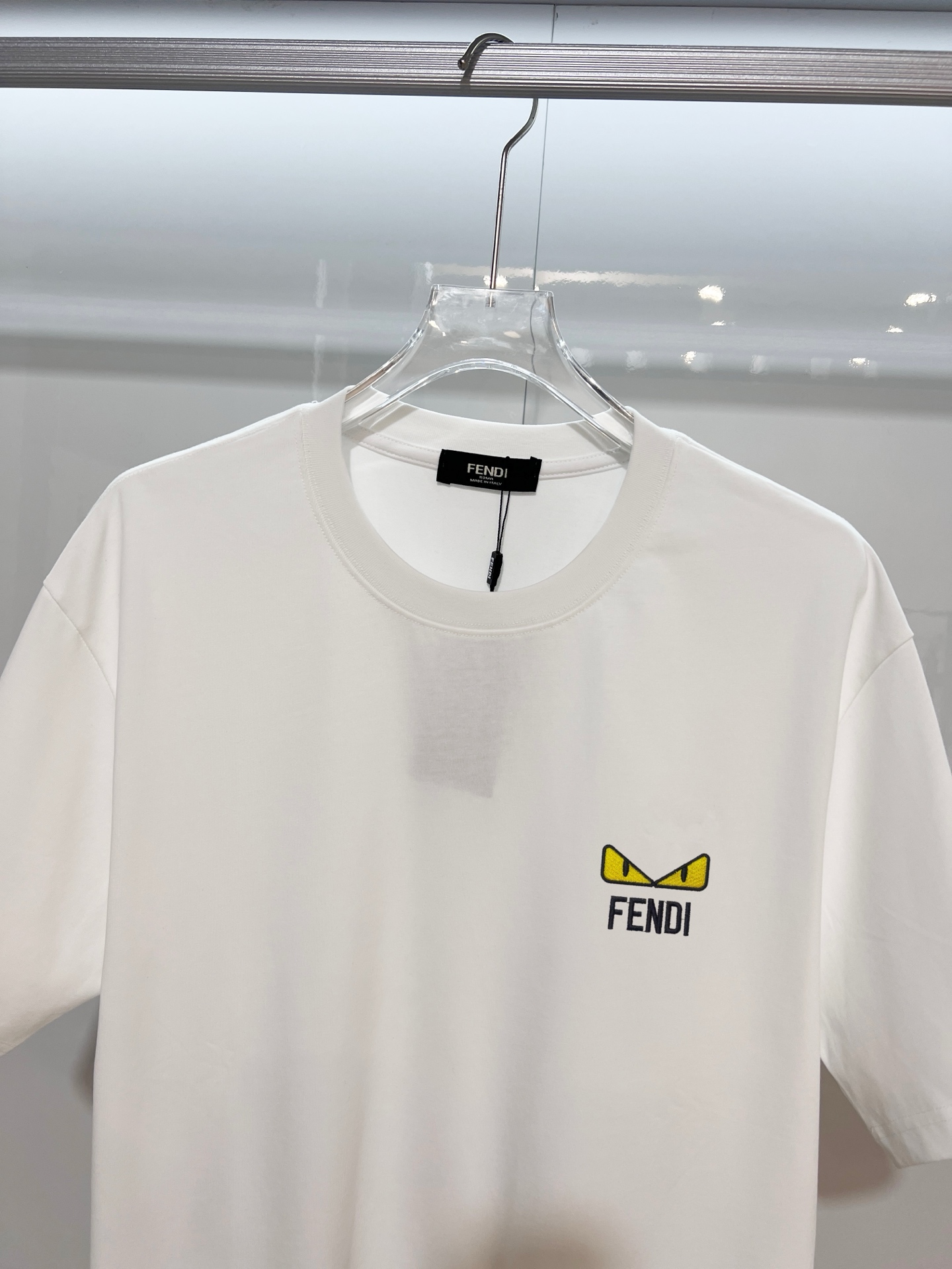 FENDI高仿小怪獸刺繡短袖T恤寬鬆休閒百搭款| 11 FENDI高仿小怪獸刺繡短袖T恤寬鬆休閒百搭款
