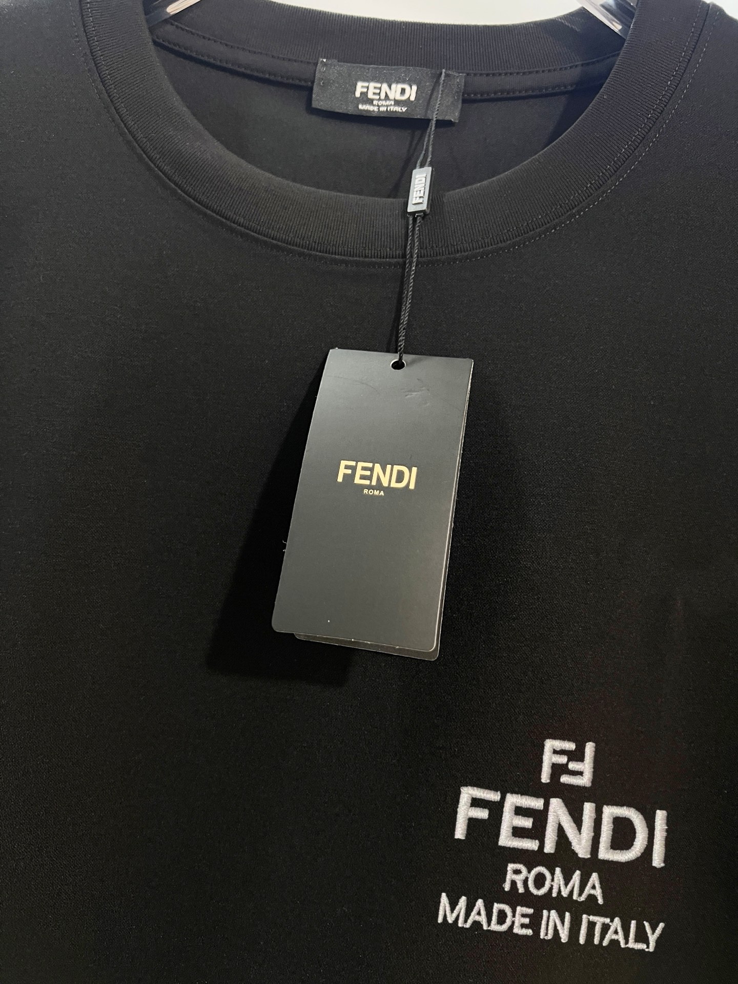 FENDI原單ROMA字母短袖T恤純棉寬鬆百搭款| 11 FENDI原單ROMA字母短袖T恤純棉寬鬆百搭款