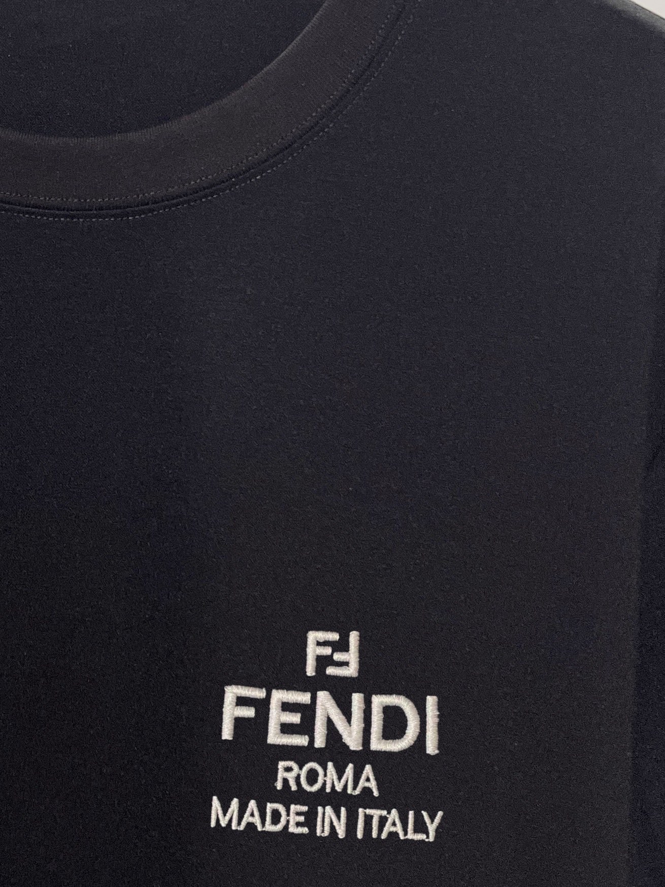 FENDI原單ROMA字母短袖T恤純棉寬鬆百搭款| 8 FENDI原單ROMA字母短袖T恤純棉寬鬆百搭款
