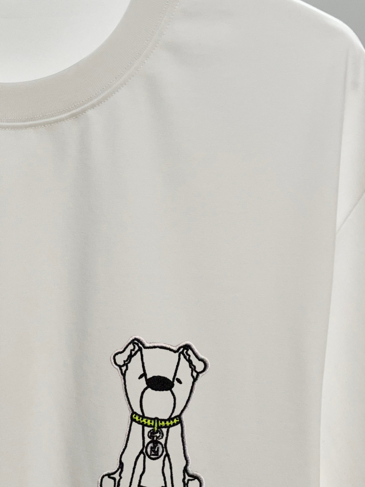 FENDI高仿小狗刺繡短袖T恤精品潮流寬鬆款| 9 FENDI高仿小狗刺繡短袖T恤精品潮流寬鬆款