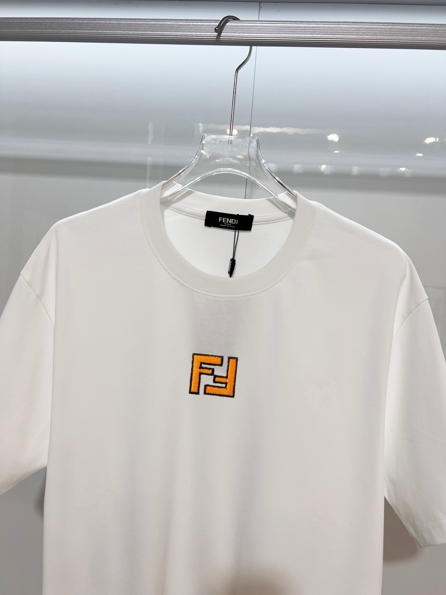 FENDI原單FF刺繡純棉短袖T恤休閒百搭男裝| 11 FENDI原單FF刺繡純棉短袖T恤休閒百搭男裝