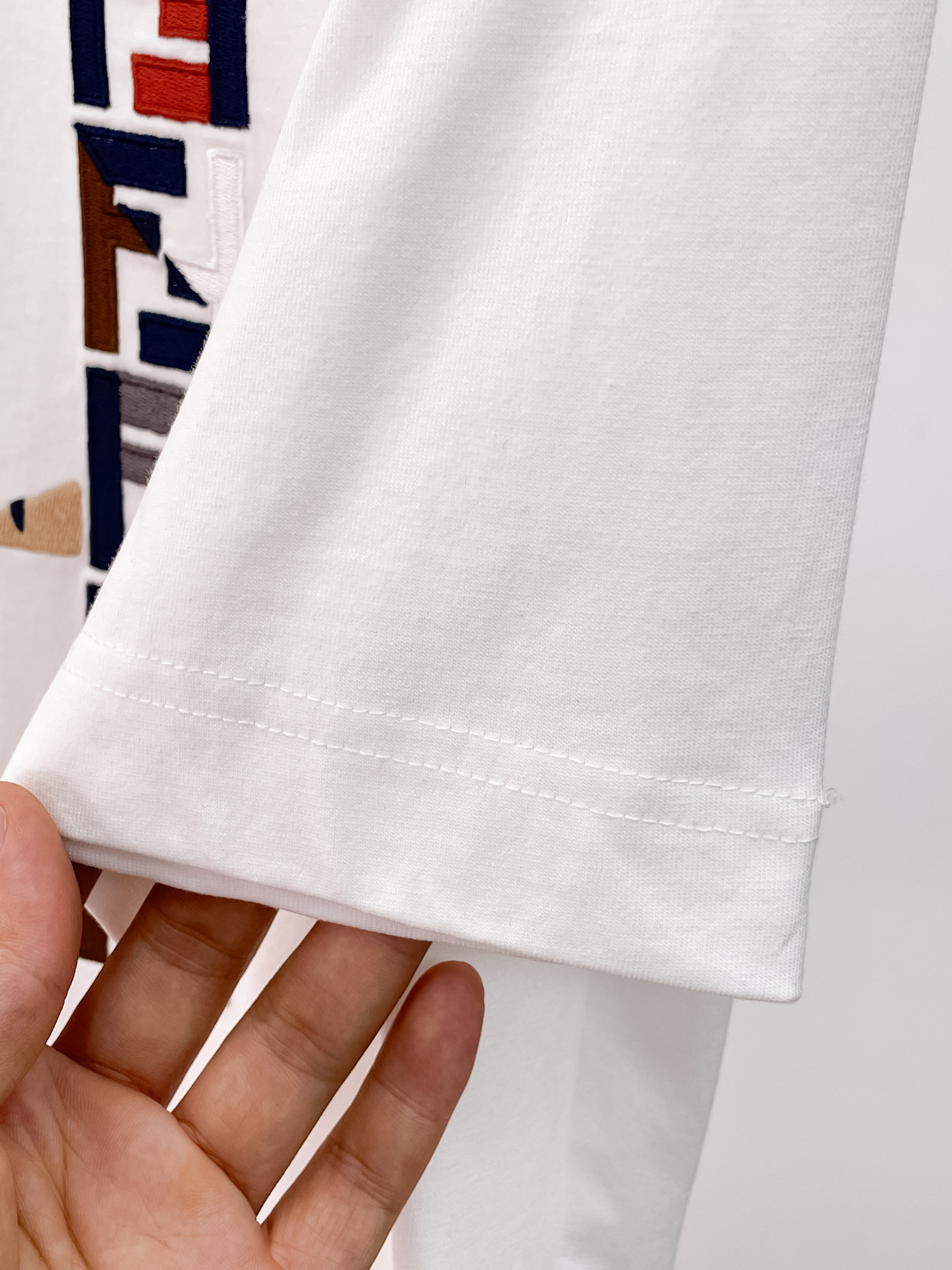 FENDI高仿FF滿版刺繡短袖T恤精品潮流男裝款| 9 FENDI高仿FF滿版刺繡短袖T恤精品潮流男裝款