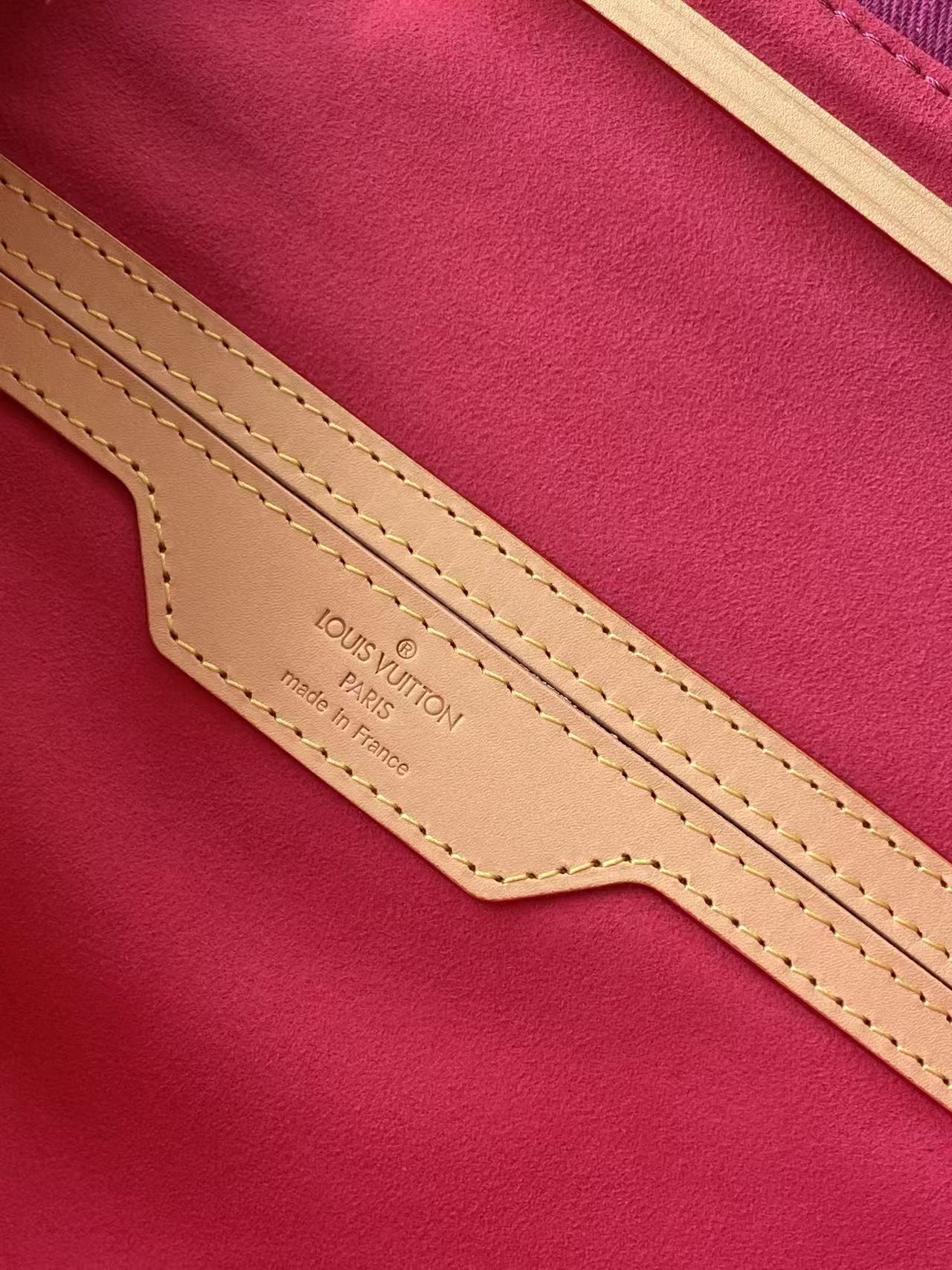 LV高仿玫紅丹寧後背包 Monogram雙肩精品女包| 7 LV高仿玫紅丹寧後背包 Monogram雙肩精品女包
