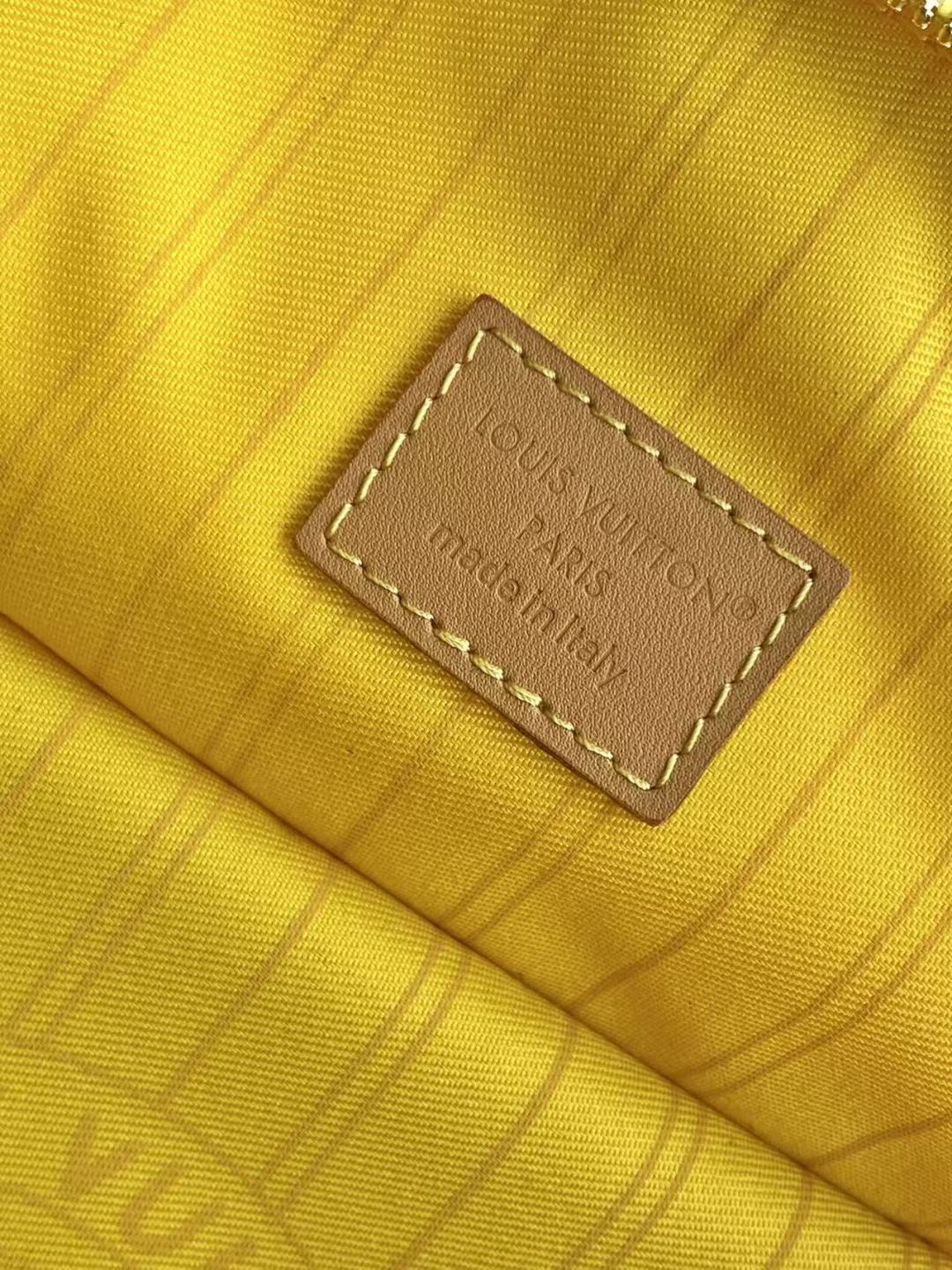 LV一比一黃色Monogram半月包 鏈條肩背女包| 7 LV一比一黃色Monogram半月包 鏈條肩背女包