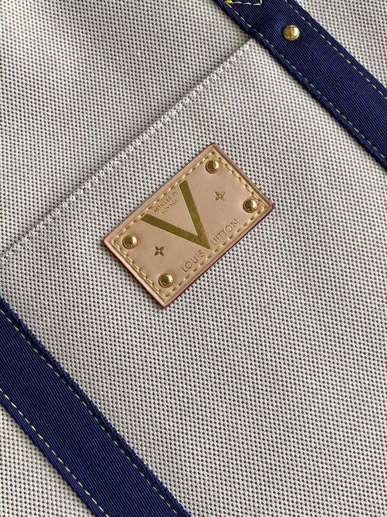 LV 一比一 On The Go Canvas 托特購物包 藍色肩帶款| 9 LV 一比一 On The Go Canvas 托特購物包 藍色肩帶款