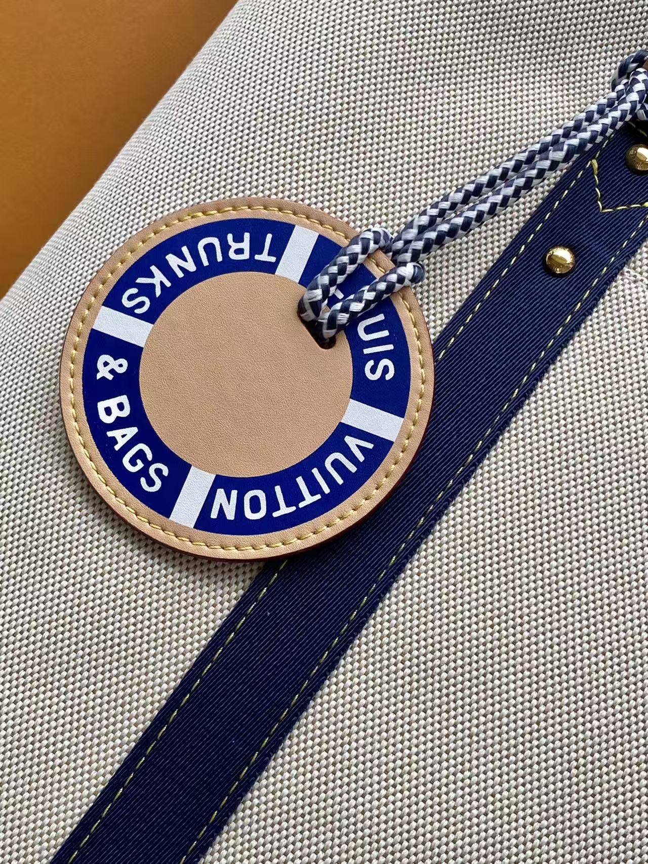 LV 一比一 On The Go Canvas 托特購物包 藍色肩帶款| 8 LV 一比一 On The Go Canvas 托特購物包 藍色肩帶款