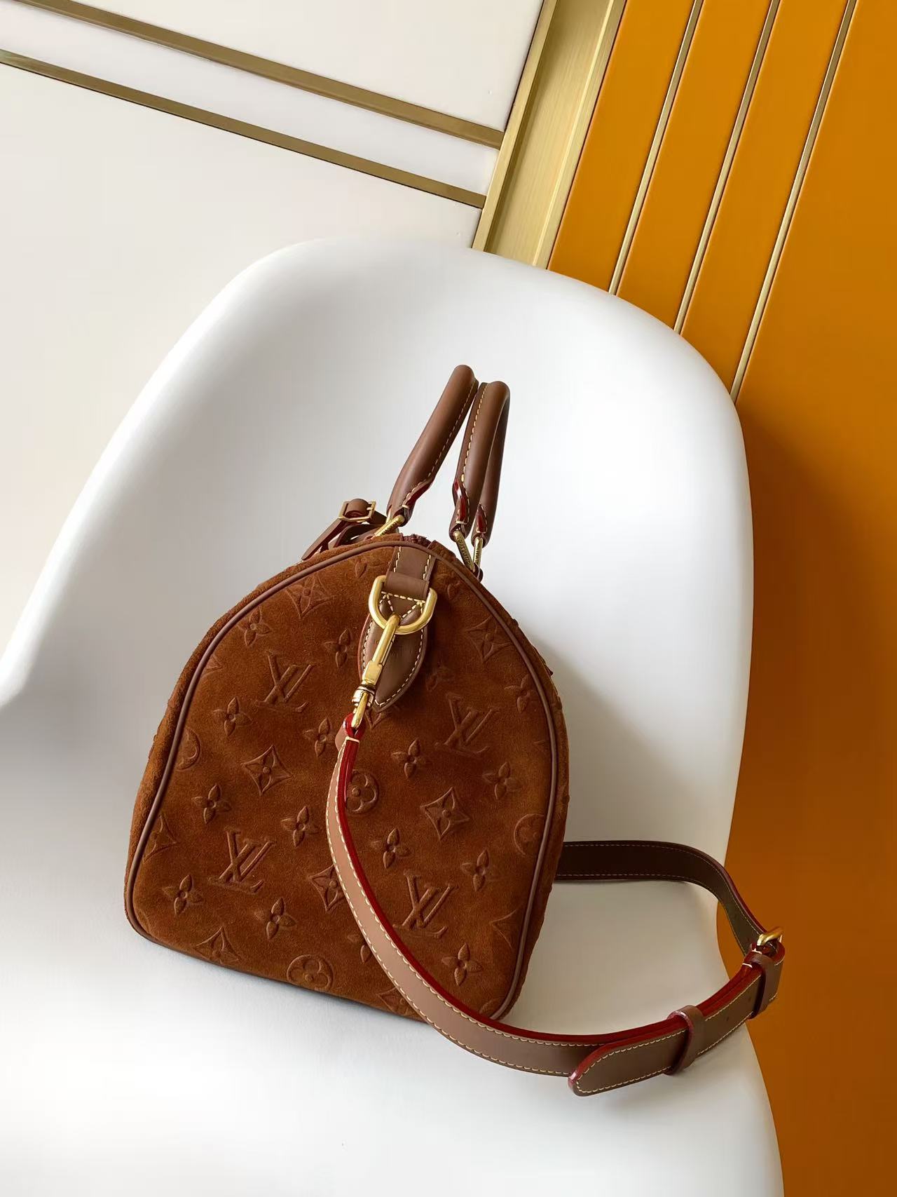 LV一比一 Speedy P9 麂皮 Monogram 手提包 女士肩背斜背精品包| 6 LV一比一 Speedy P9 麂皮 Monogram 手提包 女士肩背斜背精品包