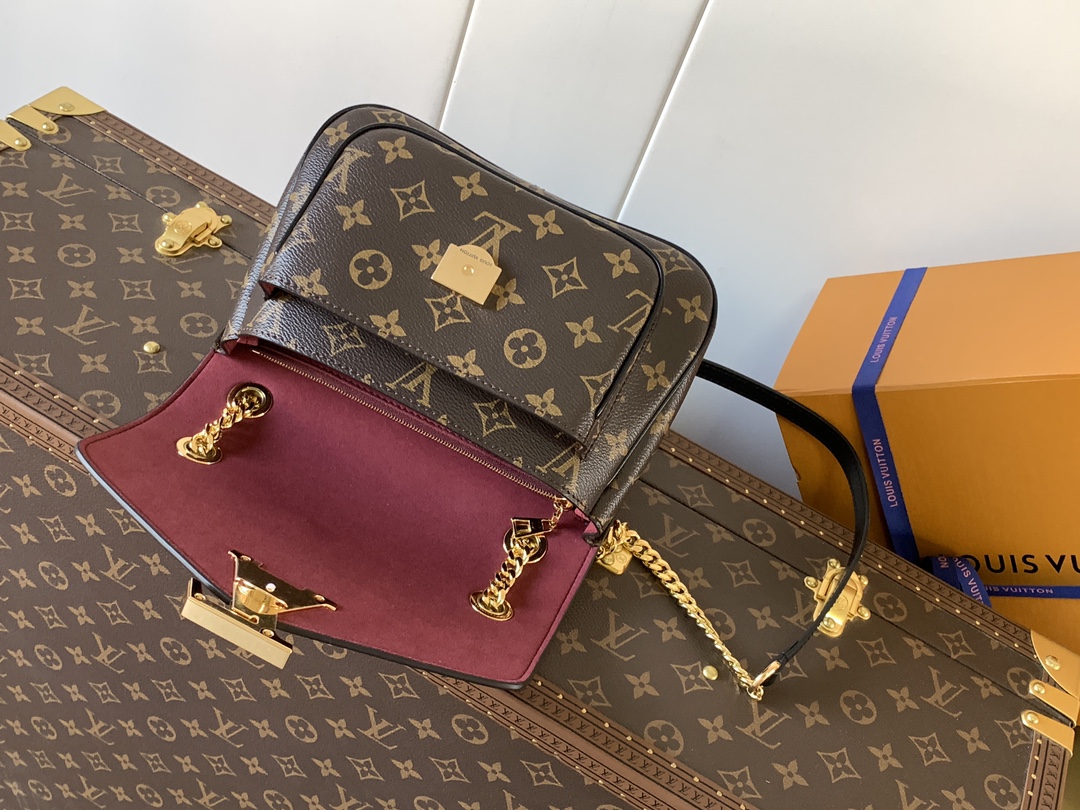 LV 高仿 Monogram 黑色 Twist 鏈條翻蓋斜背包 經典老花肩背女包| 11 LV 高仿 Monogram 黑色 Twist 鏈條翻蓋斜背包 經典老花肩背女包