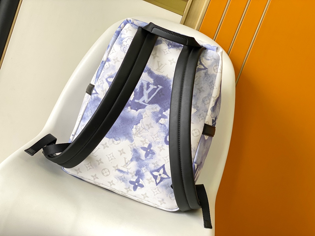 LV 一比一 雲染藍色 Monogram Discovery 後背包 潮流休閒雙肩包| 13 LV 一比一 雲染藍色 Monogram Discovery 後背包 潮流休閒雙肩包