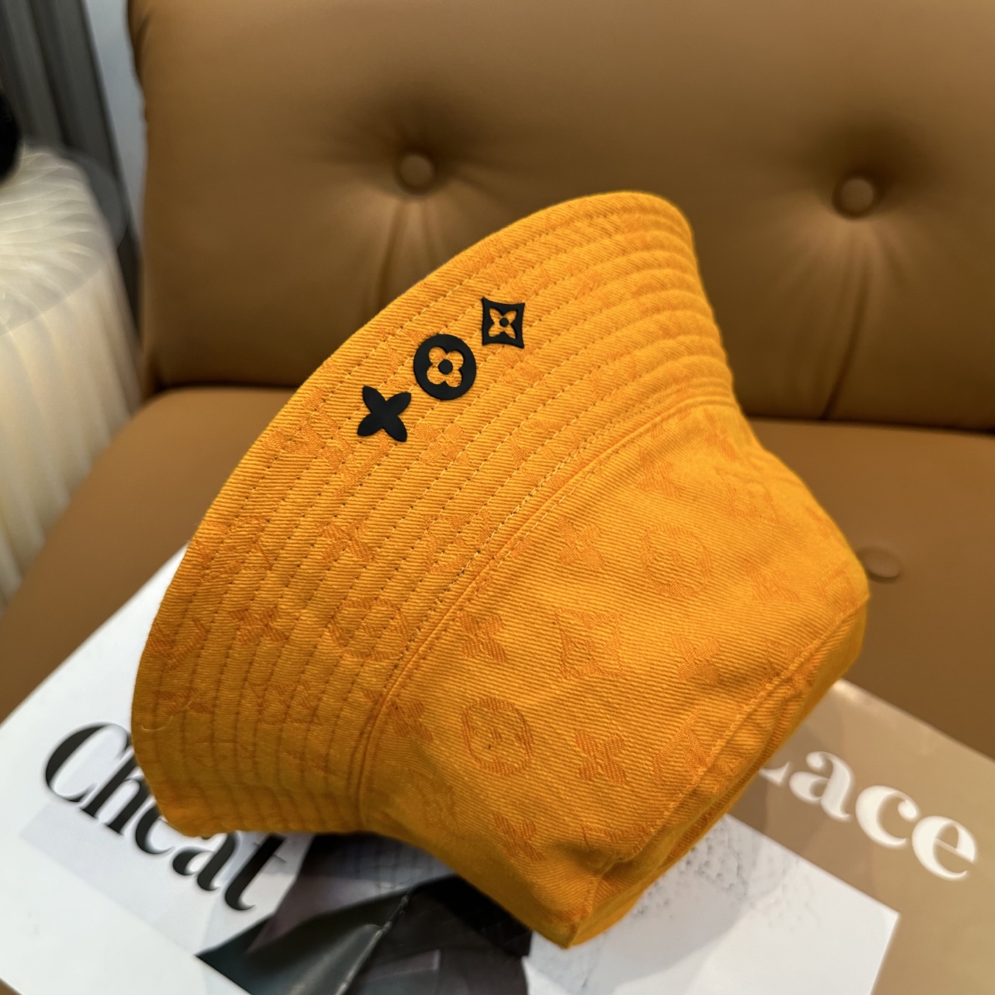 高仿LV 雙面刺繡Logo 漁夫帽藍色款| 10 高仿LV 雙面刺繡Logo 漁夫帽藍色款