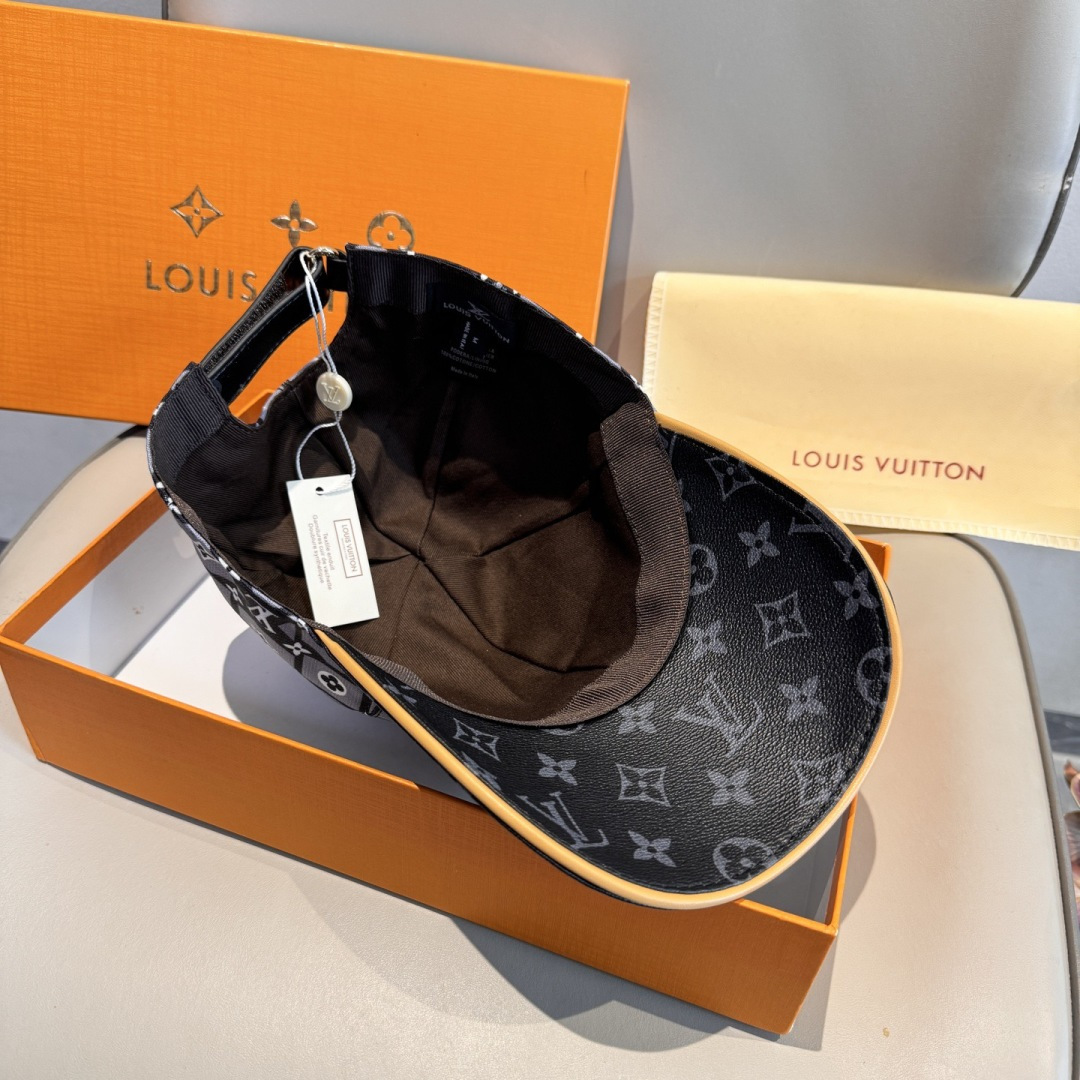 LV高仿幾何Monogram拼接棒球帽時尚潮流男女款| 9 LV高仿幾何Monogram拼接棒球帽時尚潮流男女款
