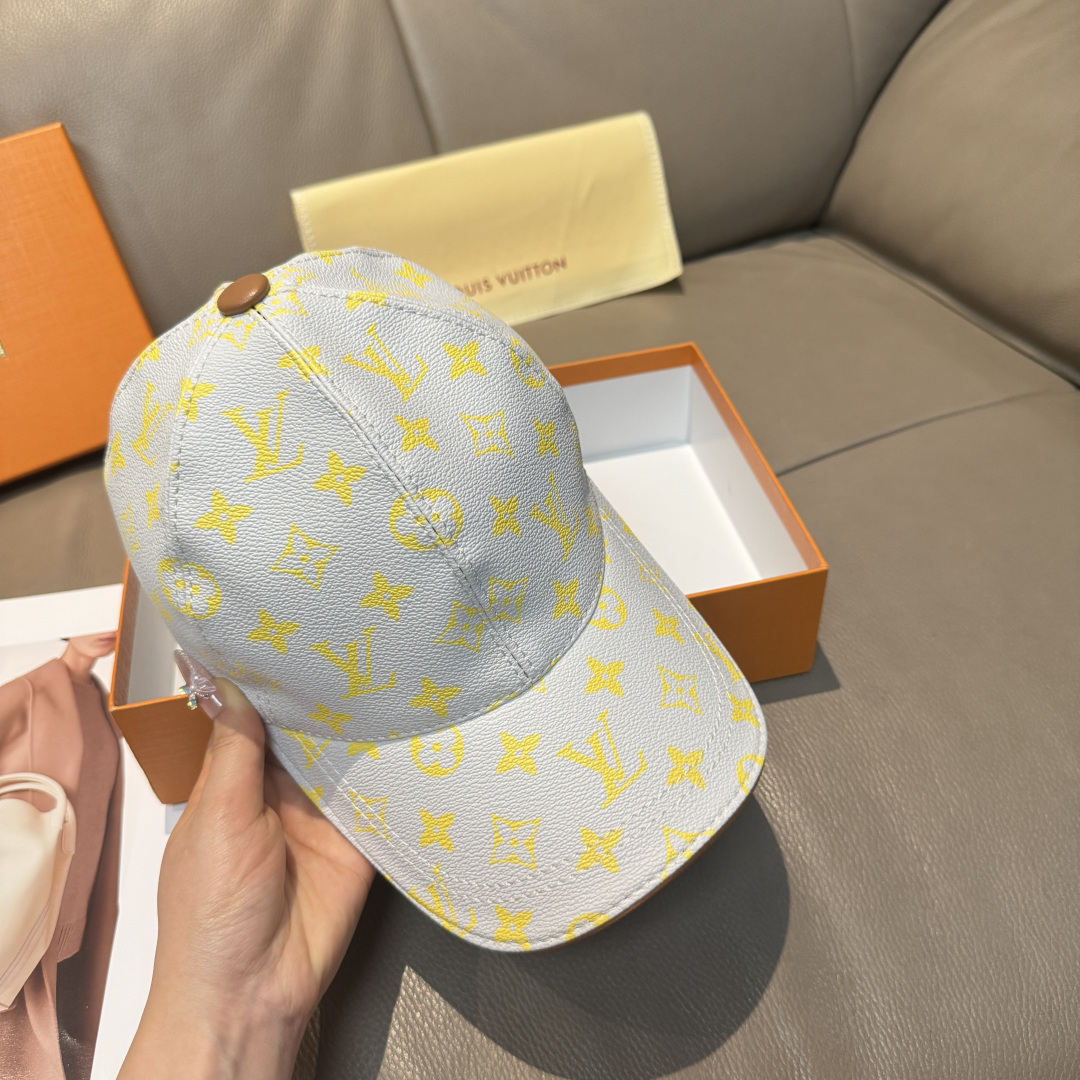 LV一比一白黃Monogram棒球帽精品百搭潮流款| 12 LV一比一白黃Monogram棒球帽精品百搭潮流款