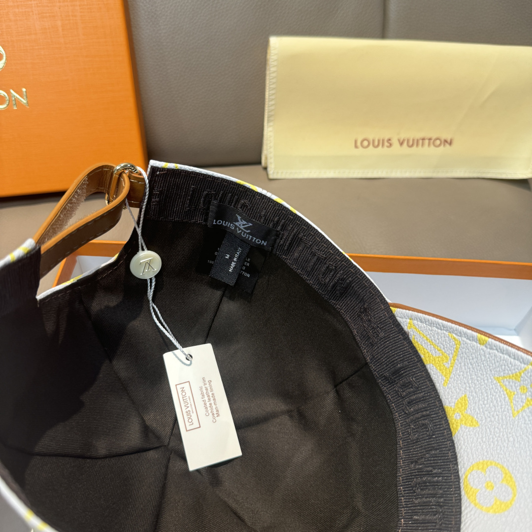LV一比一白黃Monogram棒球帽精品百搭潮流款| 9 LV一比一白黃Monogram棒球帽精品百搭潮流款