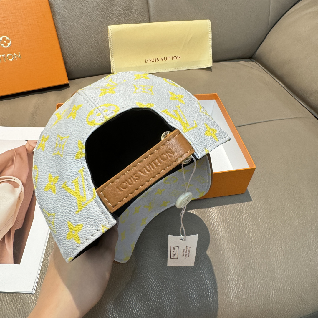 LV一比一白黃Monogram棒球帽精品百搭潮流款| 8 LV一比一白黃Monogram棒球帽精品百搭潮流款
