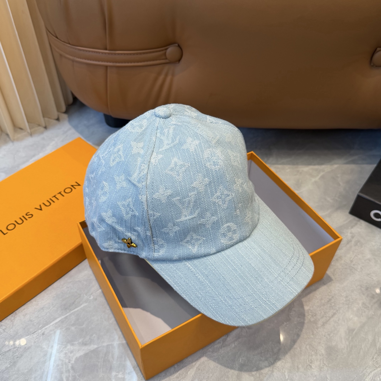 LV高仿淺藍丹寧Monogram棒球帽潮流精品帽| 8 LV高仿淺藍丹寧Monogram棒球帽潮流精品帽