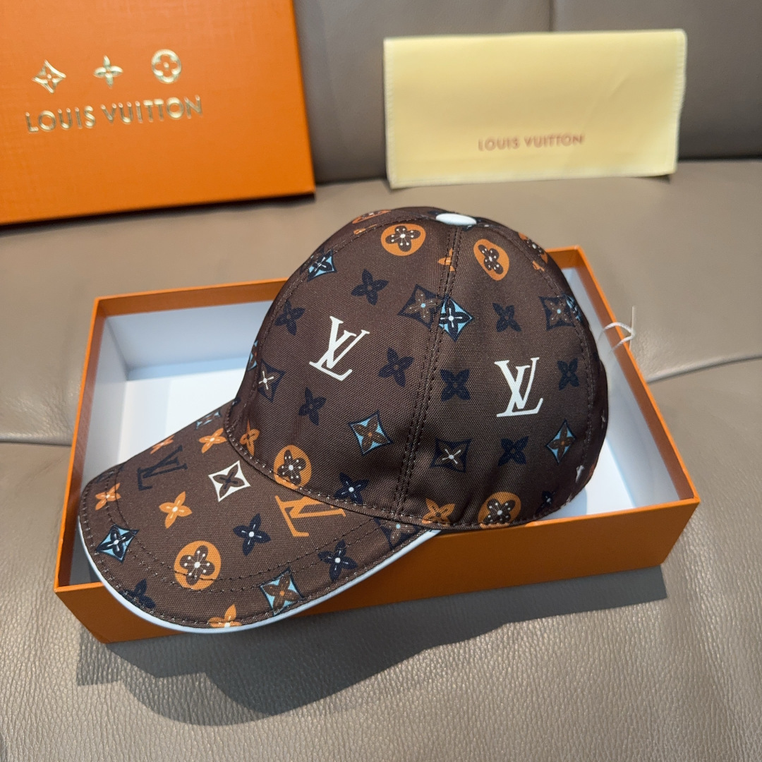 LV高仿咖啡色Monogram棒球帽精品休閒帽| 14 LV高仿咖啡色Monogram棒球帽精品休閒帽