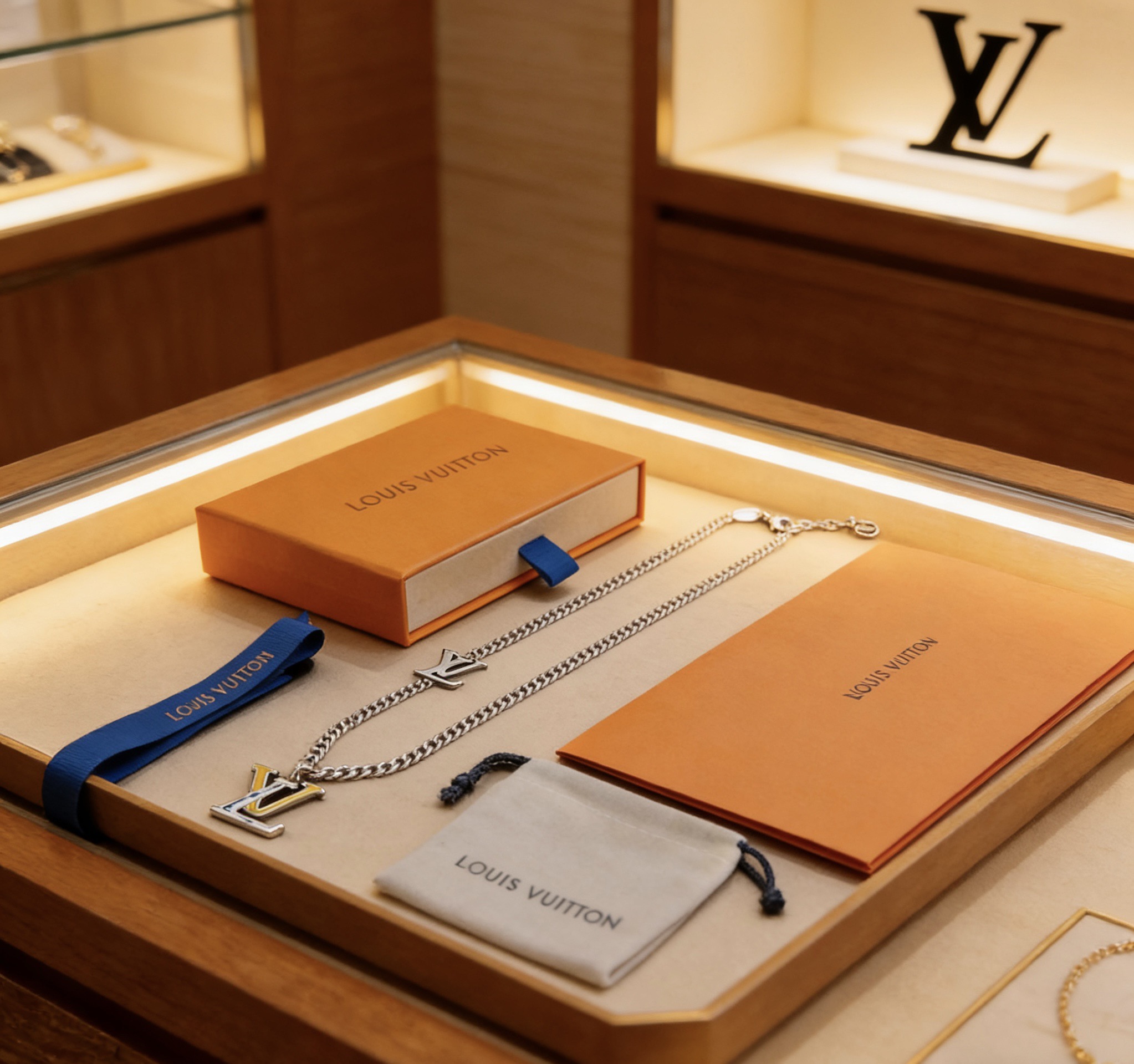 LV一比一雙鏈彩色LOGO項鍊 潮流疊戴設計男女同款精品飾品| 6 LV一比一雙鏈彩色LOGO項鍊 潮流疊戴設計男女同款精品飾品