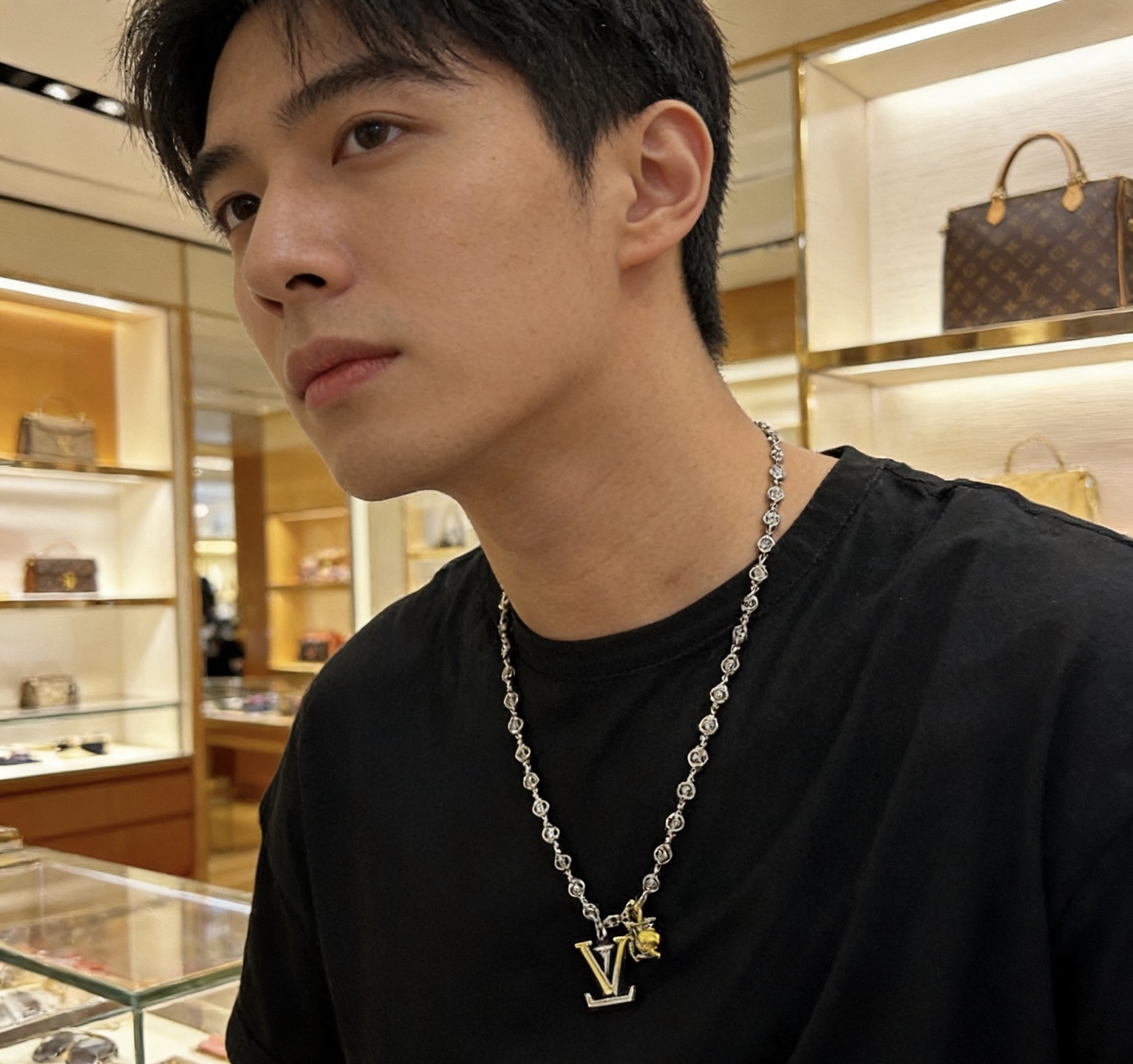 LV高仿圓珠LOGO長鏈項鍊 高級質感百搭男女精品飾品| 13 LV高仿圓珠LOGO長鏈項鍊 高級質感百搭男女精品飾品