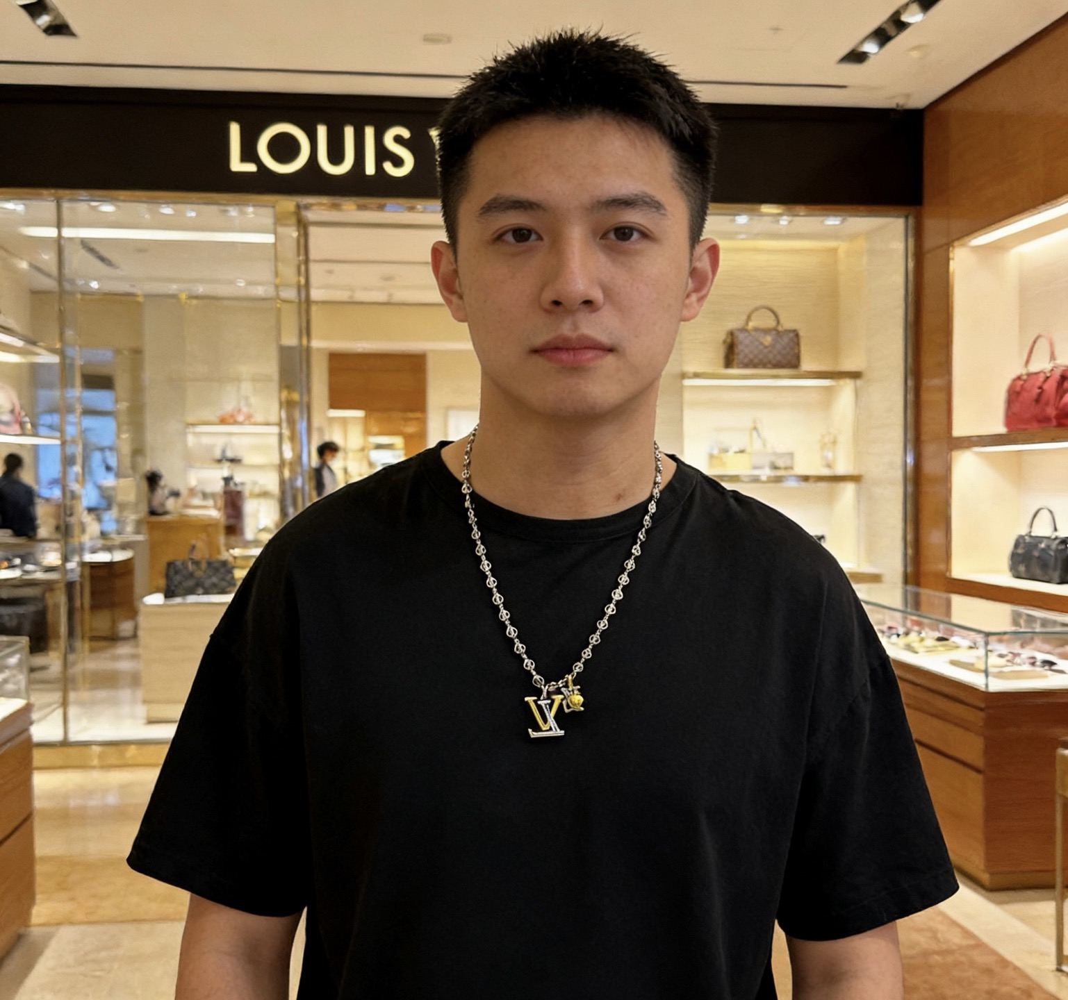LV高仿圓珠LOGO長鏈項鍊 高級質感百搭男女精品飾品| 10 LV高仿圓珠LOGO長鏈項鍊 高級質感百搭男女精品飾品