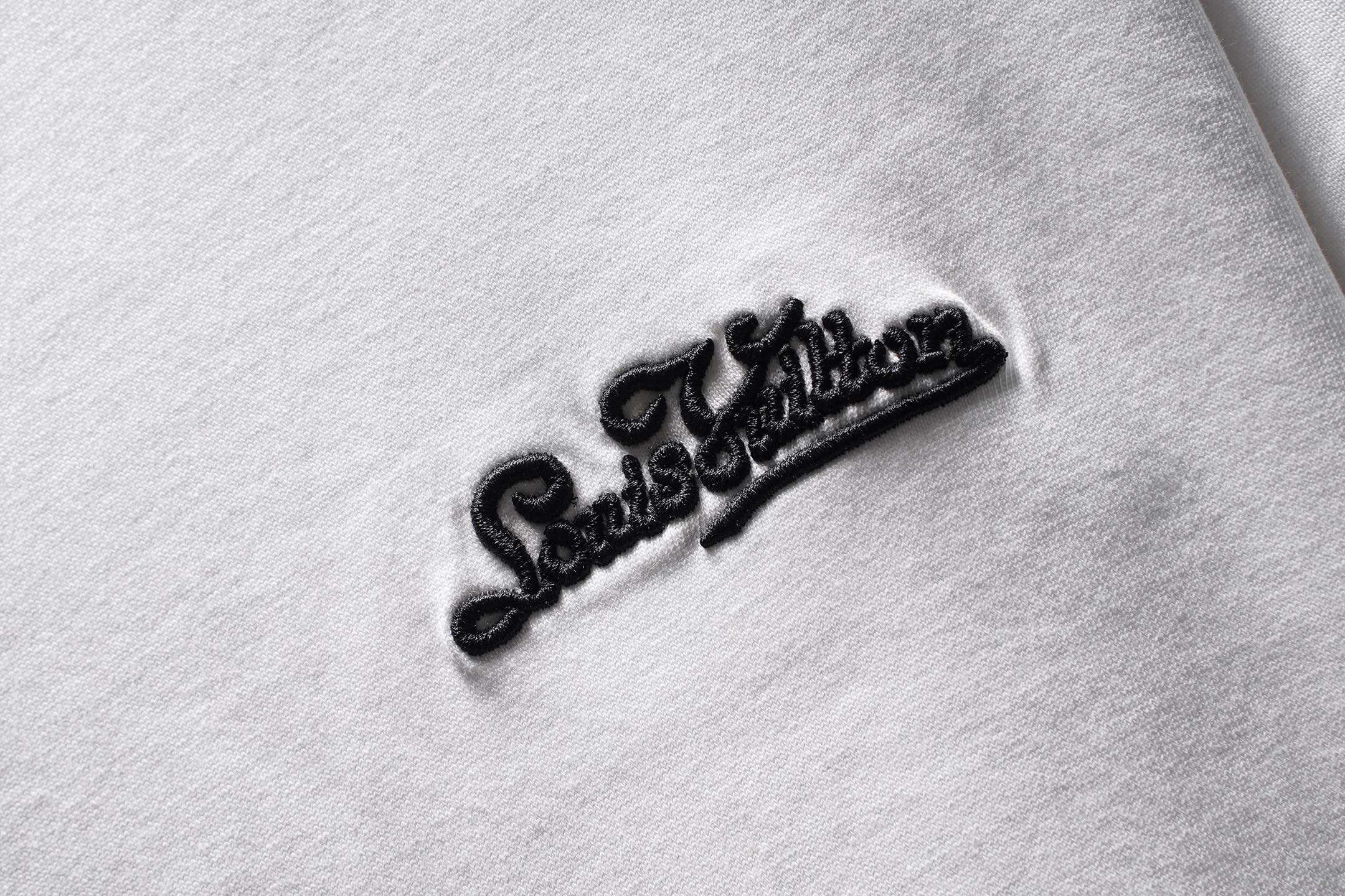 LV 一比一男款刺繡LOGO短袖T恤 白色高級百搭款| 9 LV 一比一男款刺繡LOGO短袖T恤 白色高級百搭款