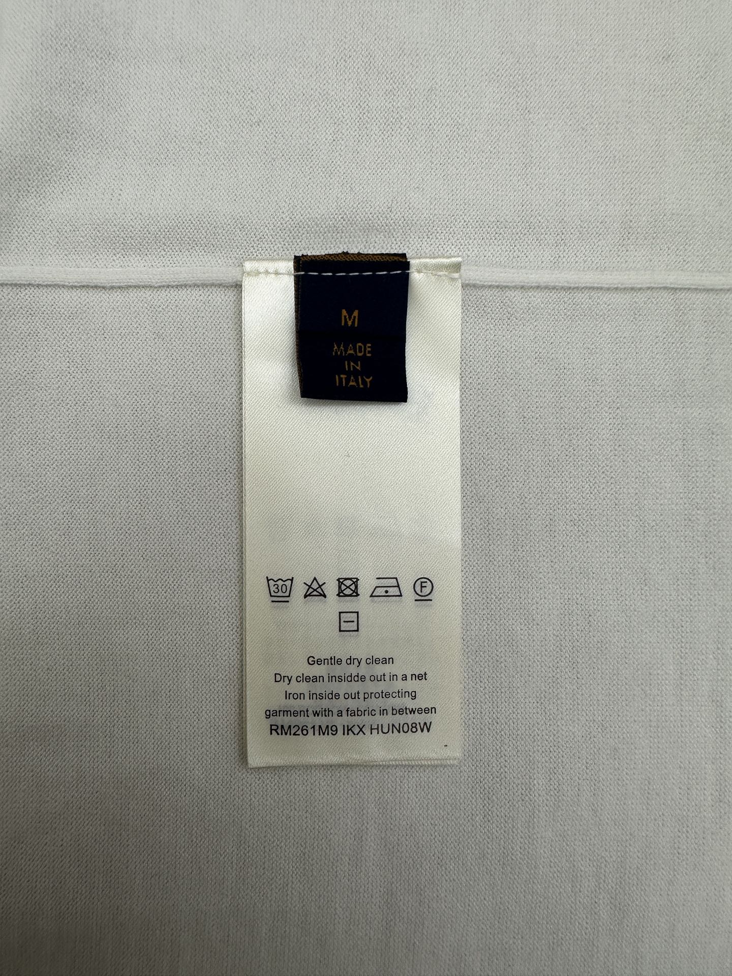 LV 原單男款針織刺繡短袖T恤 白色簡約百搭款| 8 LV 原單男款針織刺繡短袖T恤 白色簡約百搭款