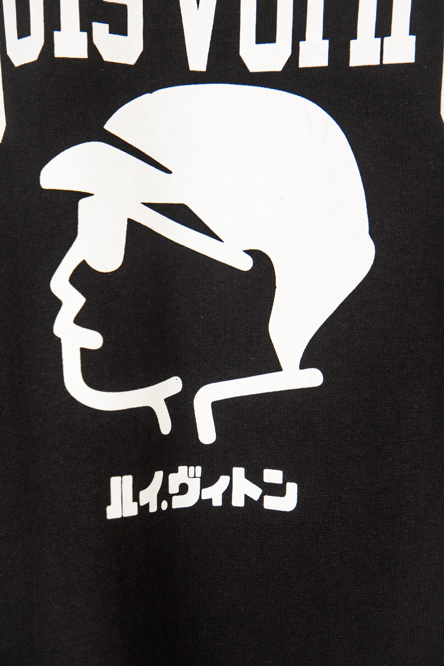 LV 高仿男款人物印花短袖T恤 黑色潮流街頭款| 11 LV 高仿男款人物印花短袖T恤 黑色潮流街頭款