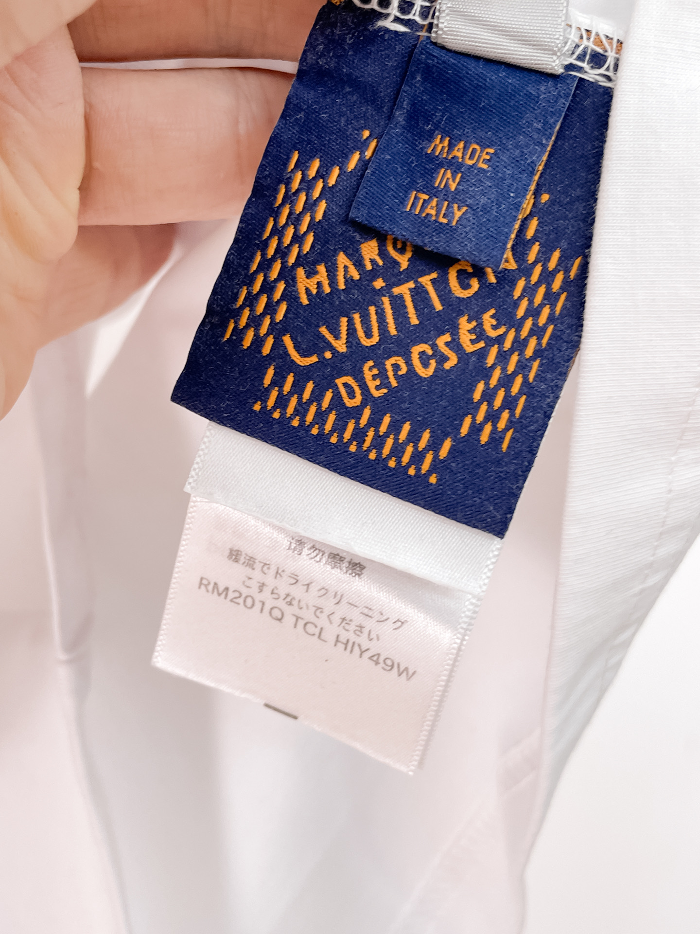 LV高仿藍色毛絨字母短袖T恤男士潮流寬鬆圓領上衣| 7 LV高仿藍色毛絨字母短袖T恤男士潮流寬鬆圓領上衣