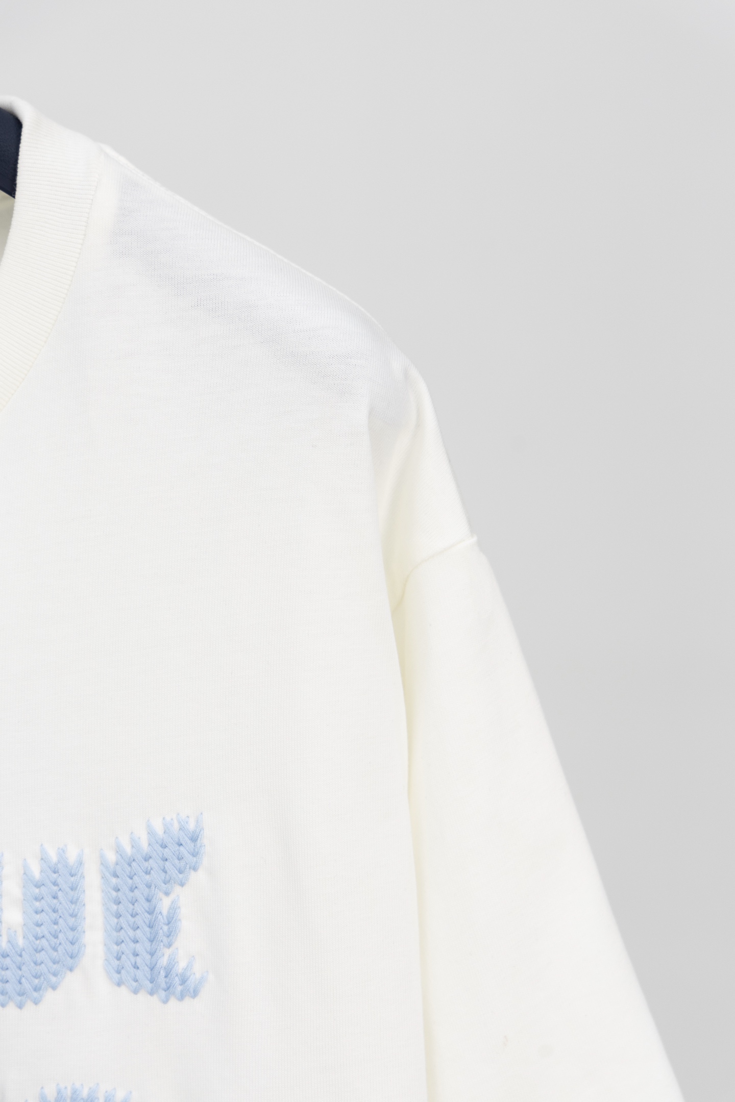 LV A貨男款Marque Logo短袖T恤 清新藍字款| 11 LV A貨男款Marque Logo短袖T恤 清新藍字款