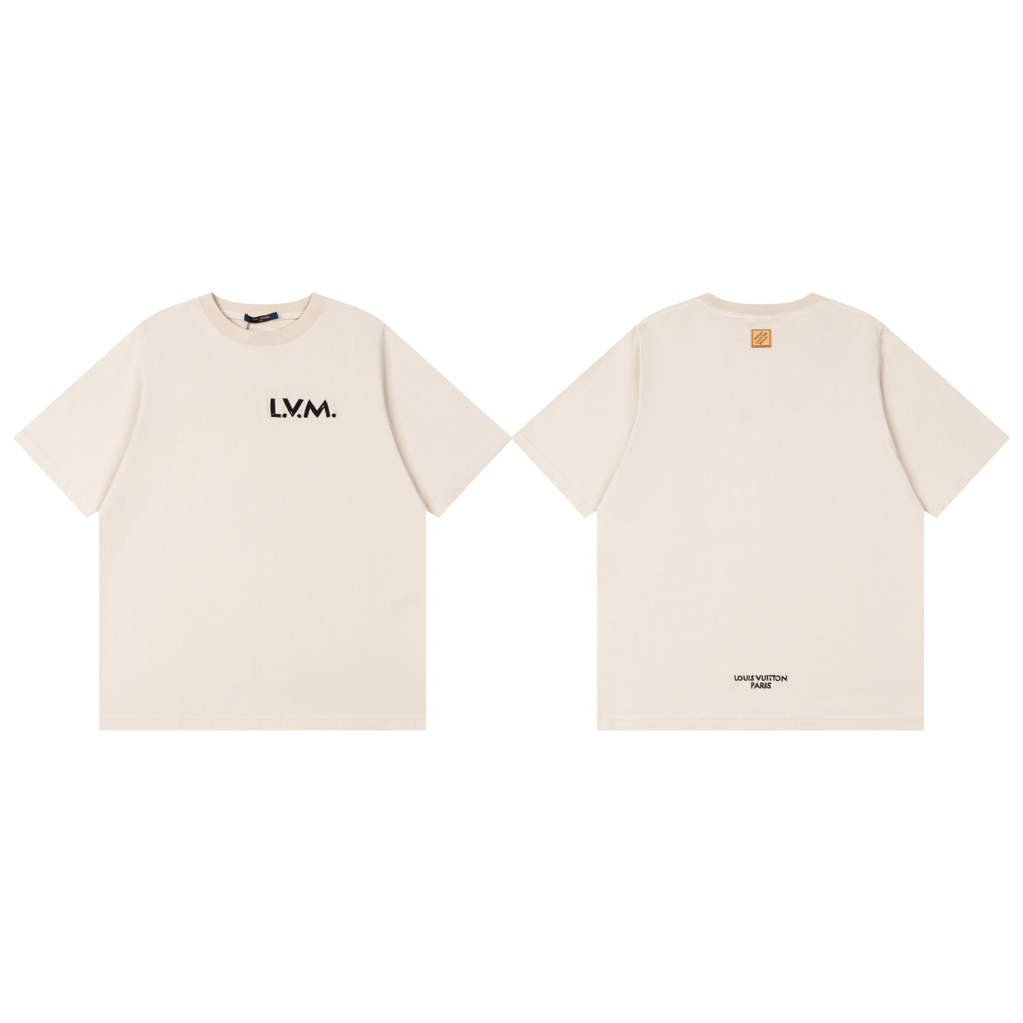 LV 原單男款L.V.M字母刺繡短袖T恤 極簡百搭款| 16 LV 原單男款L.V.M字母刺繡短袖T恤 極簡百搭款