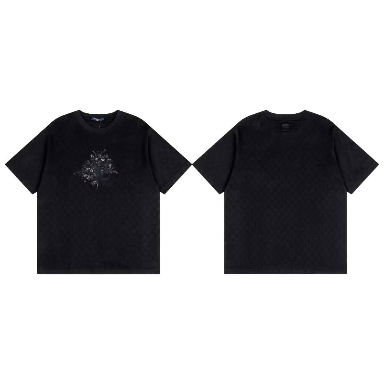 LV 高仿男款花卉Monogram印花短袖T恤 時尚潮流款| 16 LV 高仿男款花卉Monogram印花短袖T恤 時尚潮流款
