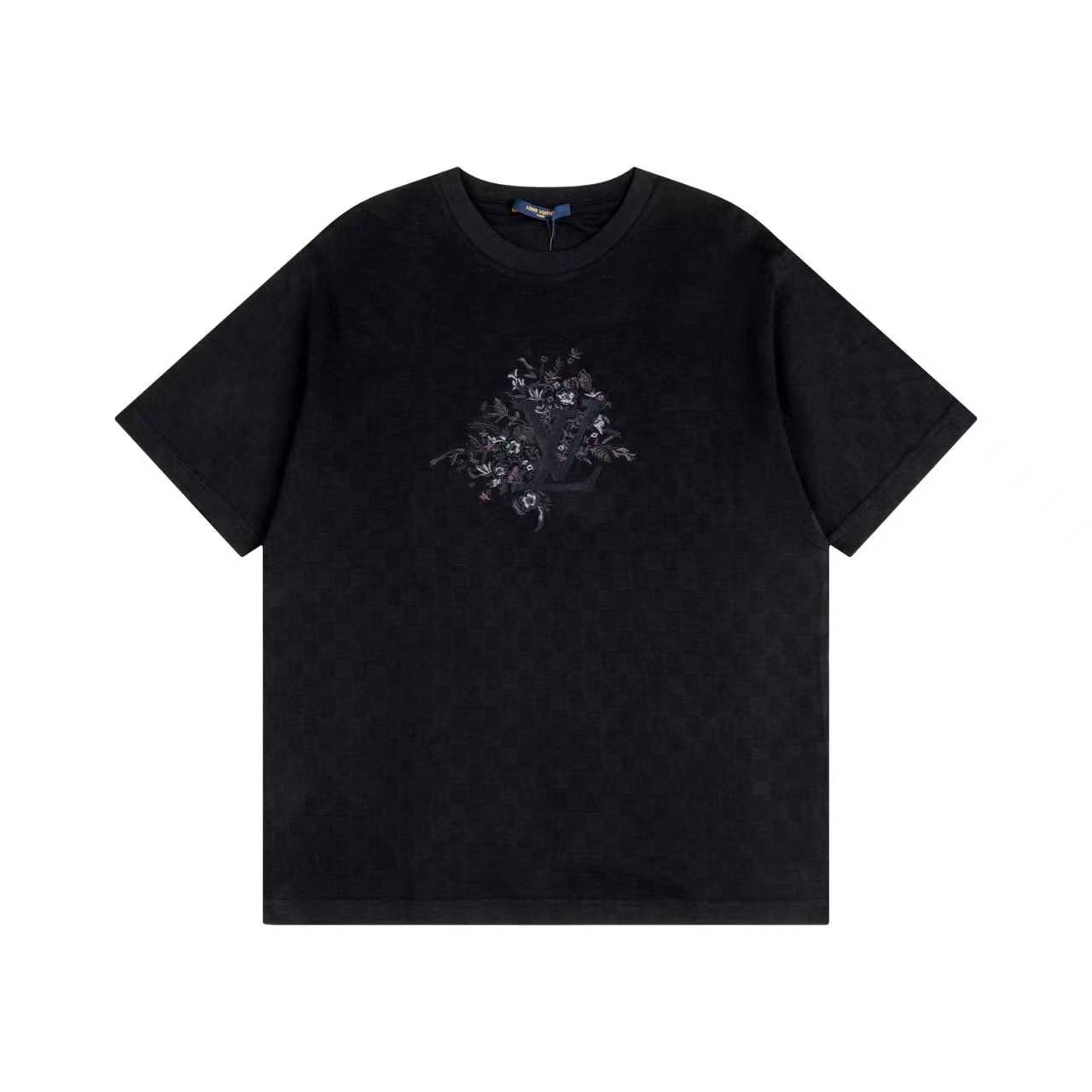LV 高仿男款花卉Monogram印花短袖T恤 時尚潮流款| 14 LV 高仿男款花卉Monogram印花短袖T恤 時尚潮流款
