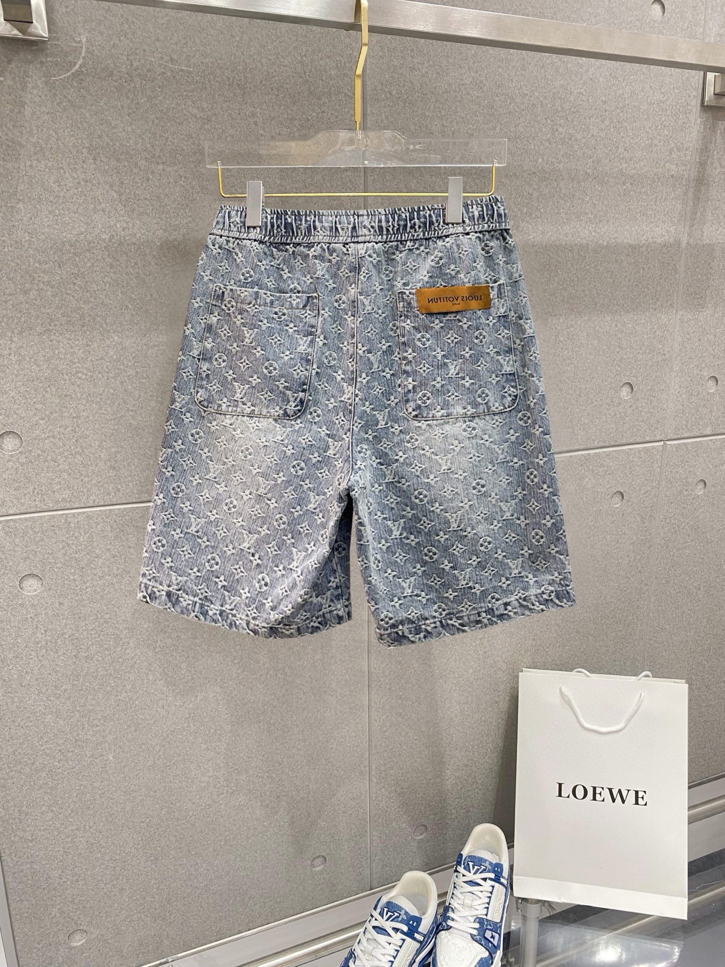 LV一比一Monogram丹寧短褲復古水洗牛仔五分褲| 14 LV一比一Monogram丹寧短褲復古水洗牛仔五分褲