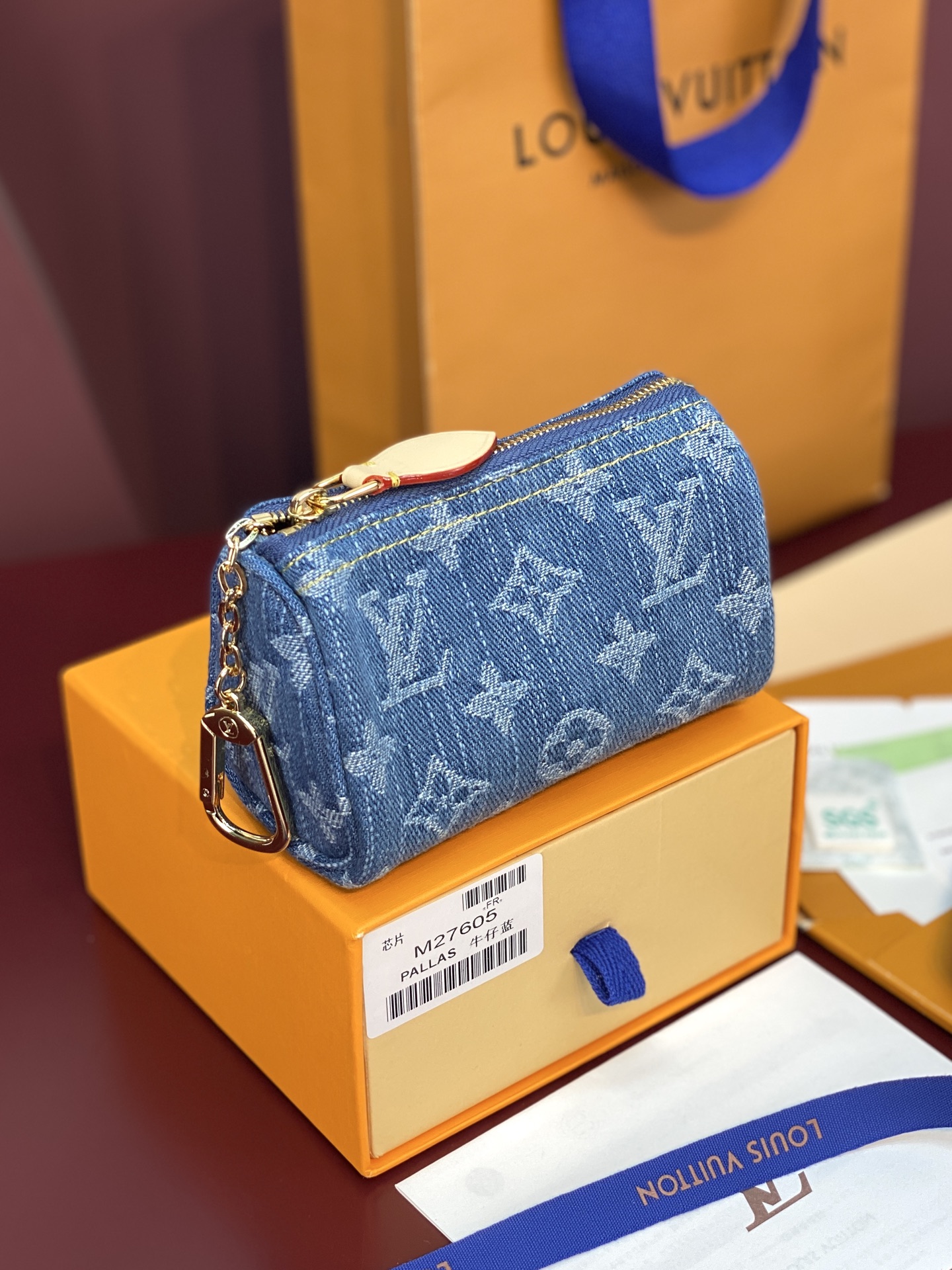 LV高仿Monogram牛仔丹寧零錢包 藍色拉鏈短夾| 13 LV高仿Monogram牛仔丹寧零錢包 藍色拉鏈短夾