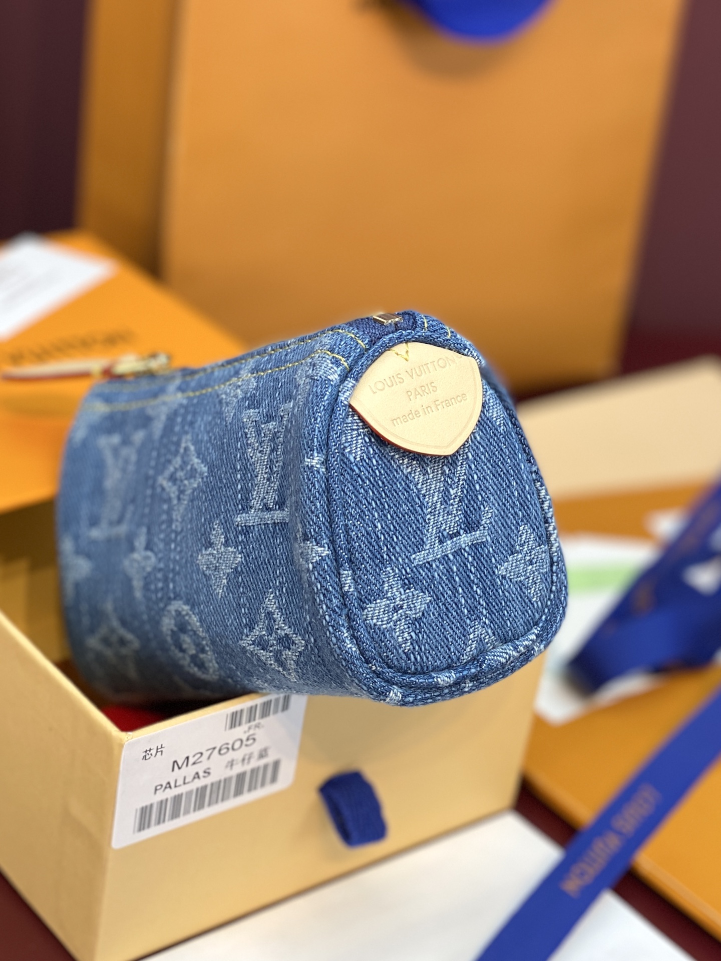 LV高仿Monogram牛仔丹寧零錢包 藍色拉鏈短夾| 10 LV高仿Monogram牛仔丹寧零錢包 藍色拉鏈短夾