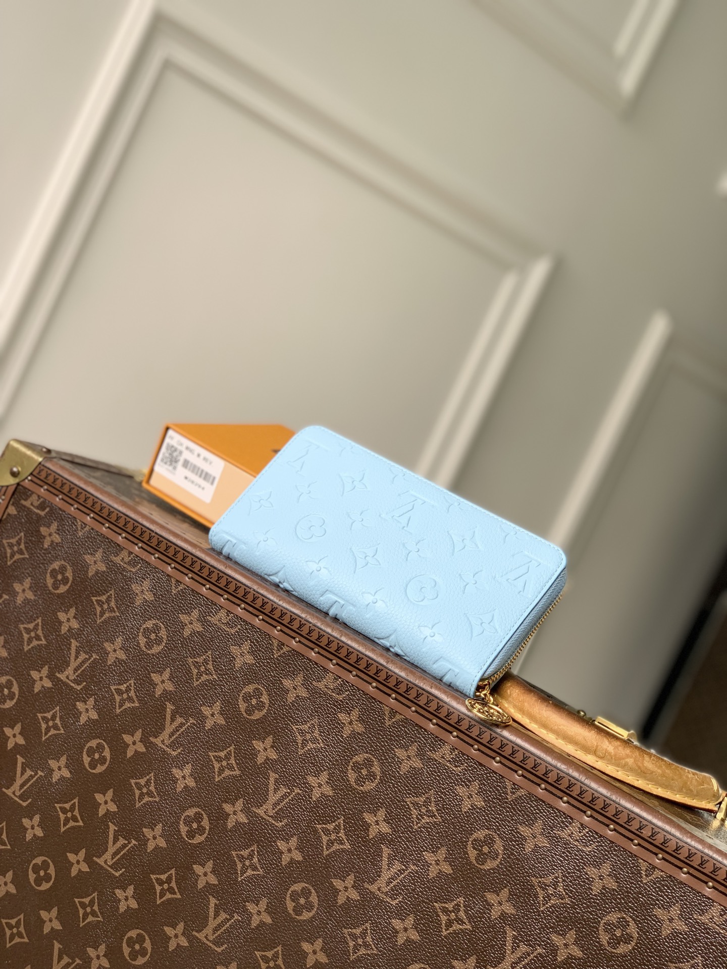 LV一比一Monogram天空藍長夾 精品拉鏈錢包| 14 LV一比一Monogram天空藍長夾 精品拉鏈錢包