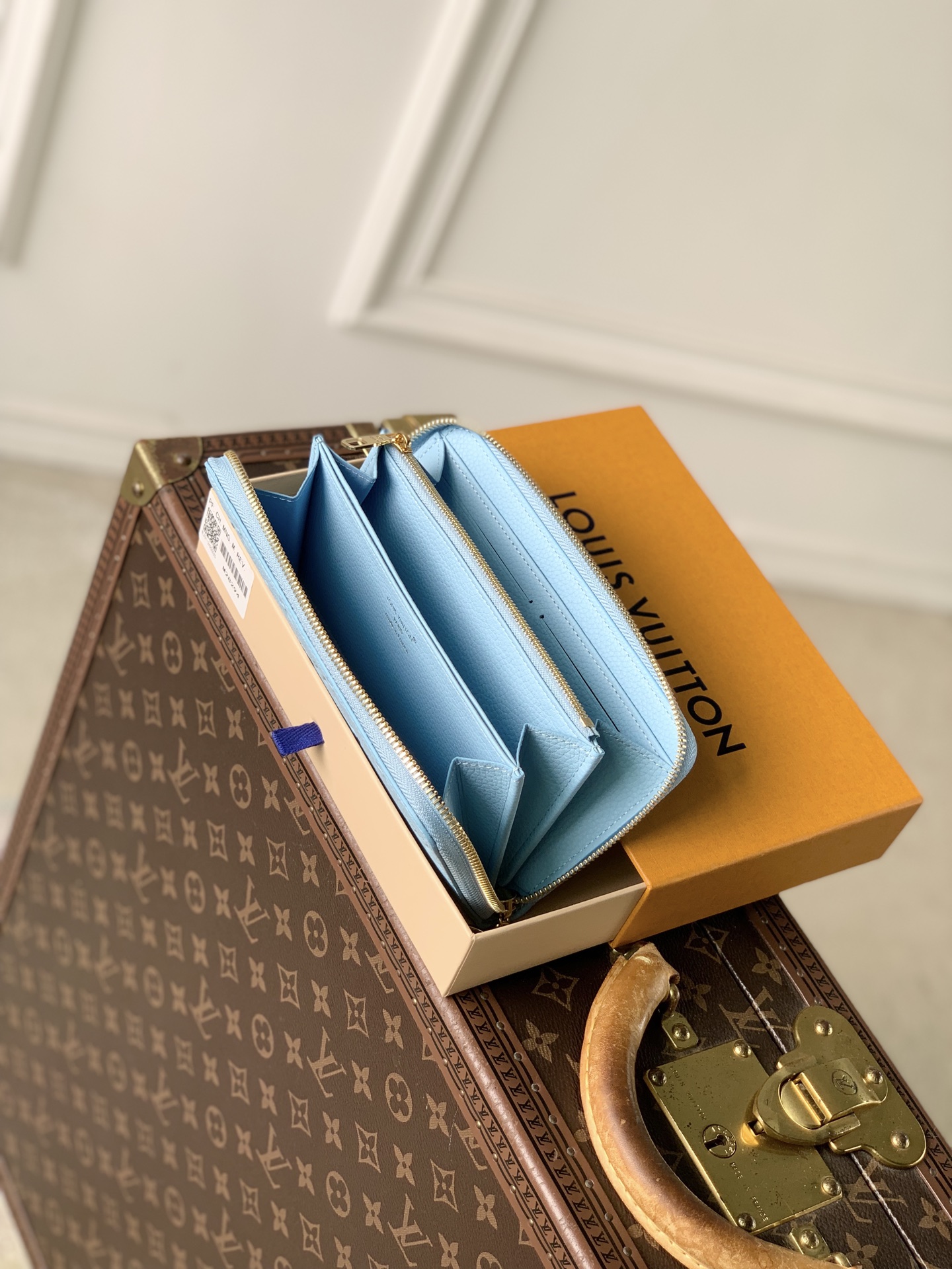 LV一比一Monogram天空藍長夾 精品拉鏈錢包| 7 LV一比一Monogram天空藍長夾 精品拉鏈錢包