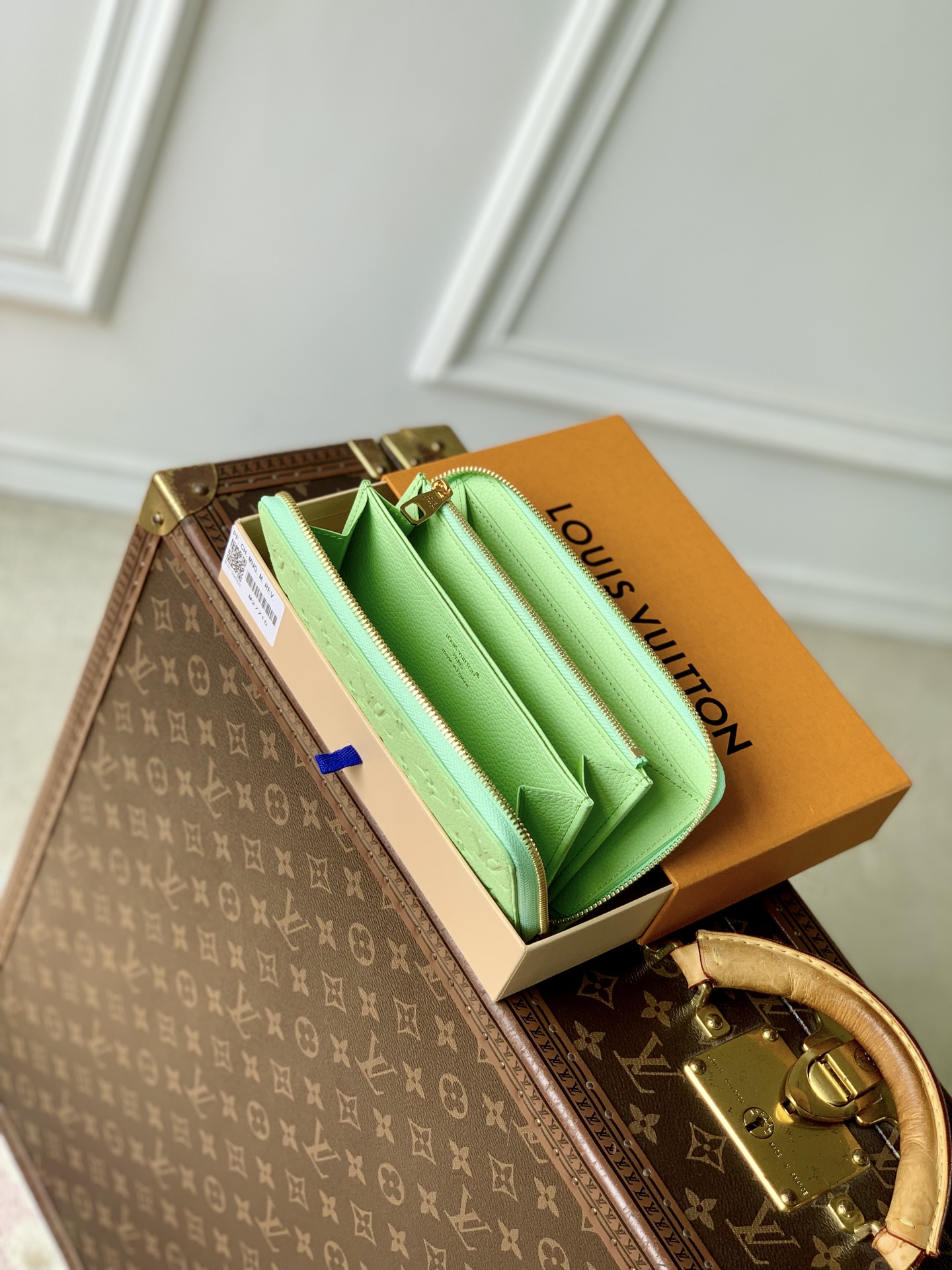 LV原單Monogram薄荷綠長夾 精品拉鏈皮夾| 15 LV原單Monogram薄荷綠長夾 精品拉鏈皮夾