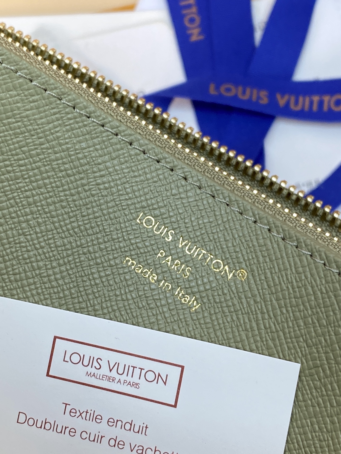 LV一比一丹寧Monogram拉鍊長夾 灰綠色精品女款| 8 LV一比一丹寧Monogram拉鍊長夾 灰綠色精品女款
