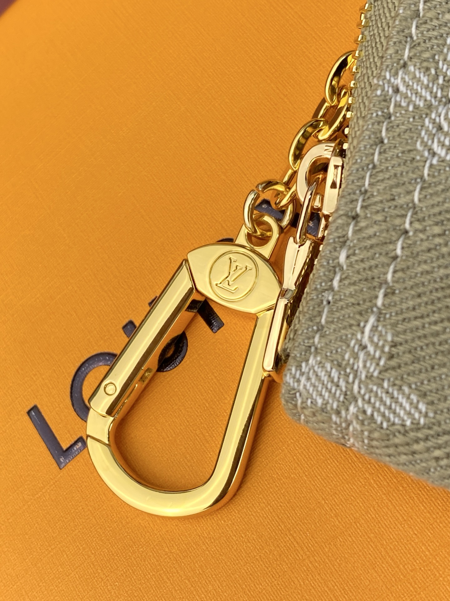 LV原單丹寧Monogram迷你零錢包 灰綠掛鏈卡包| 7 LV原單丹寧Monogram迷你零錢包 灰綠掛鏈卡包