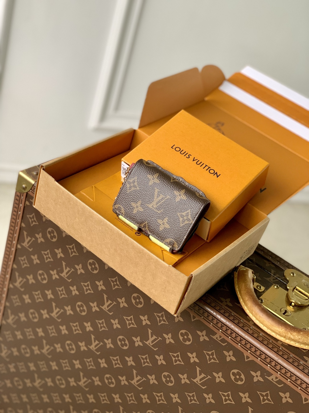 LVA貨彩繪短夾|藝術風Monogram迷你皮夾| 14 LVA貨彩繪短夾|藝術風Monogram迷你皮夾