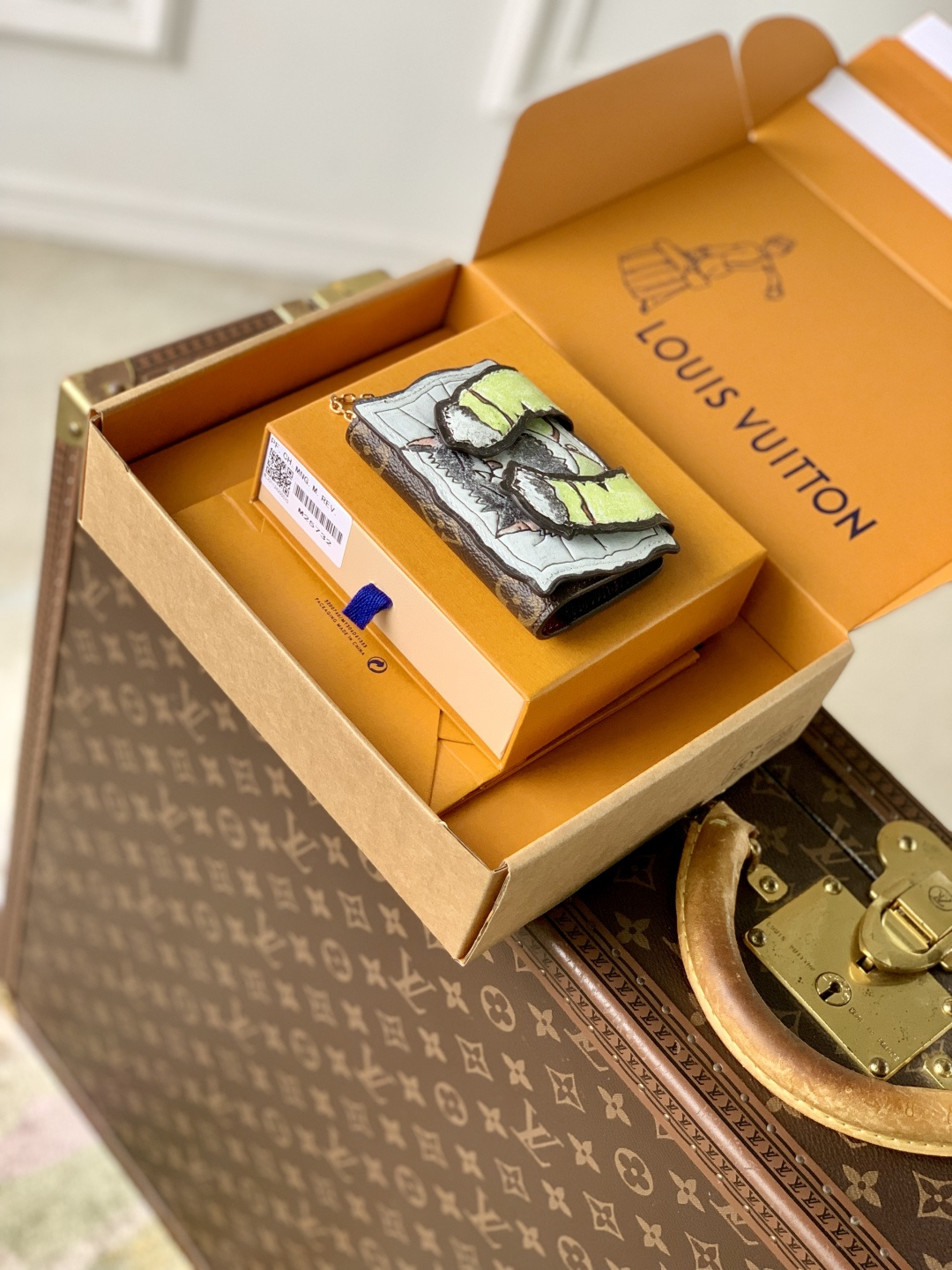 LVA貨彩繪短夾|藝術風Monogram迷你皮夾| 13 LVA貨彩繪短夾|藝術風Monogram迷你皮夾