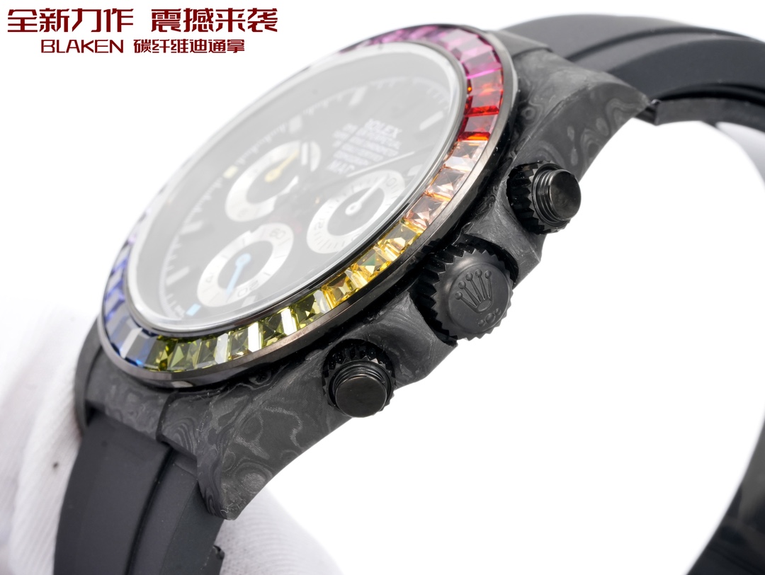 一比一Rolex迪通拿碳纖維彩虹圈高仿機械腕錶| 10 一比一Rolex迪通拿碳纖維彩虹圈高仿機械腕錶