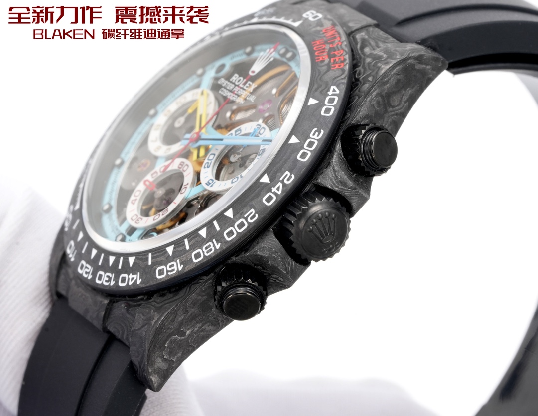 高仿Rolex迪通拿鏤空機械設計高仿計時男錶| 11 高仿Rolex迪通拿鏤空機械設計高仿計時男錶