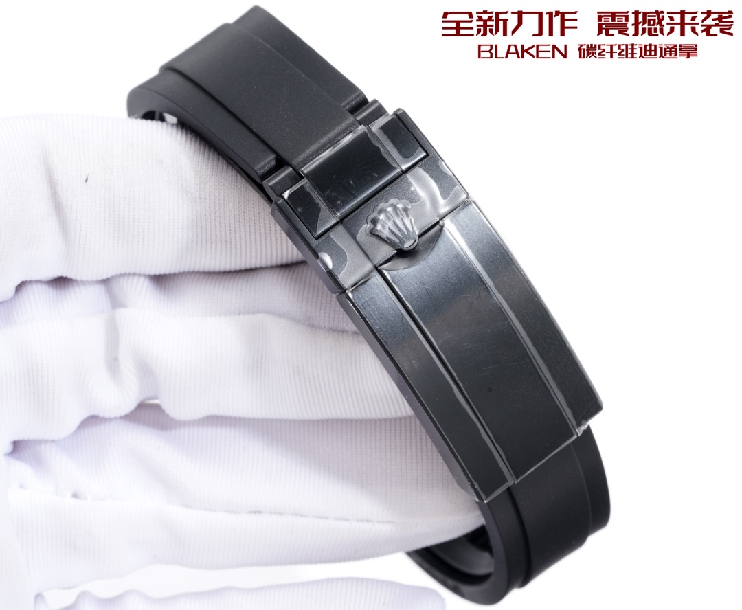 Rolex 一比一 Daytona碳纖維黑面黃針計時腕錶 運動款| 7 Rolex 一比一 Daytona碳纖維黑面黃針計時腕錶 運動款